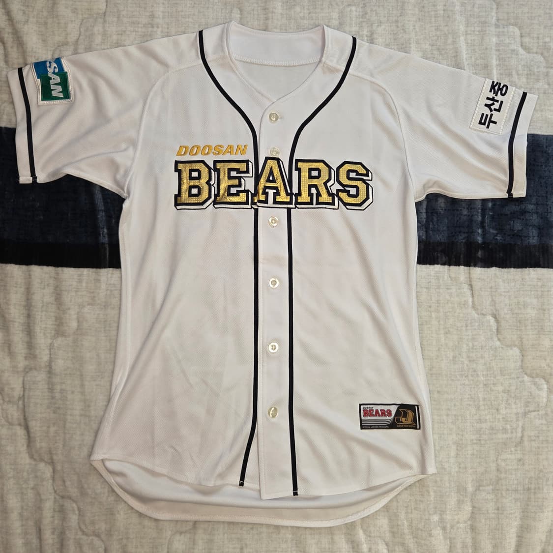 두산 베어스 네포스 골드 유니폼 김동주 사인 상품이미지1