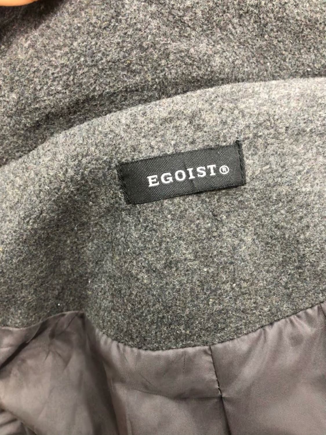 EGOIST charcoal belted coat 상품이미지7