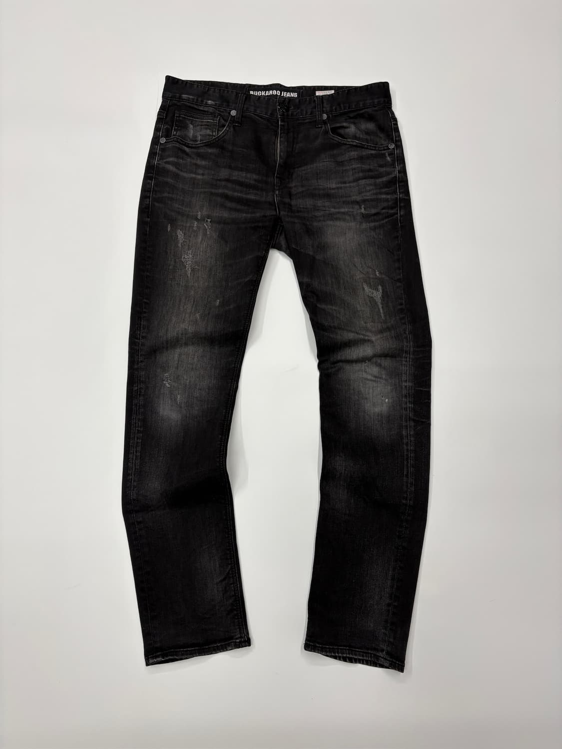 (27) BUCKAROO 버커루 y2k 워싱 디스트로이드 데님 팬츠 상품이미지1
