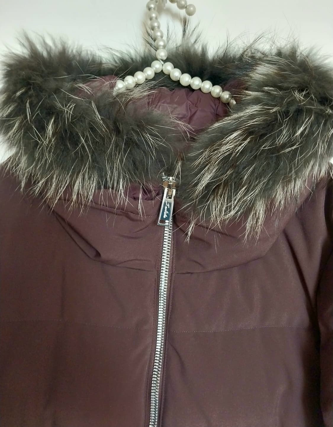 버건디 덕다운 패딩 상품이미지2