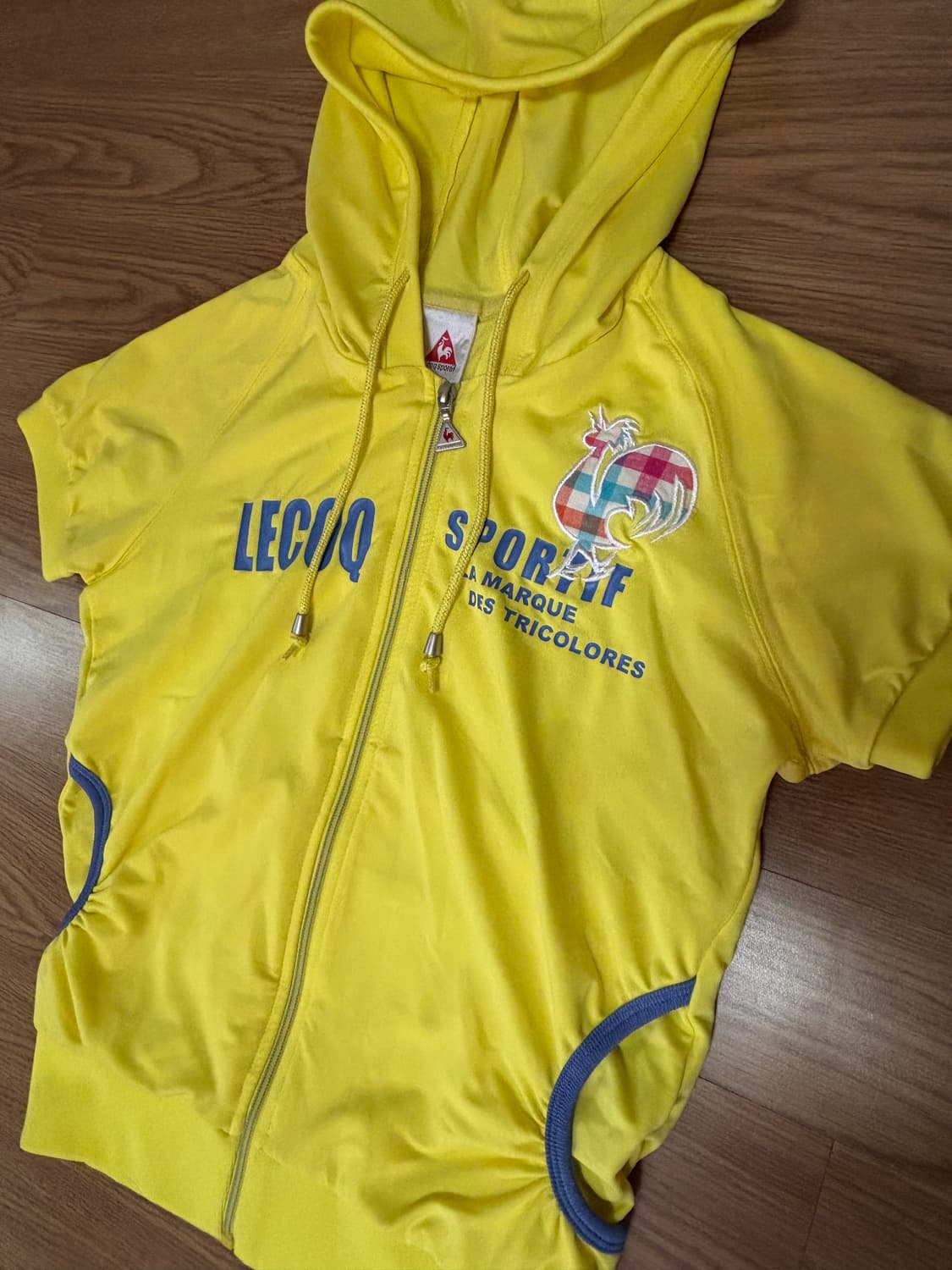 빈티지 르꼬끄 스포르티브 후드 반팔 집업 상품이미지1