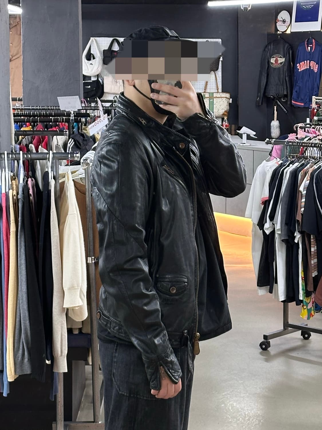 🔥디젤 양가죽 레더 바이커 자켓 M🔥 상품이미지2