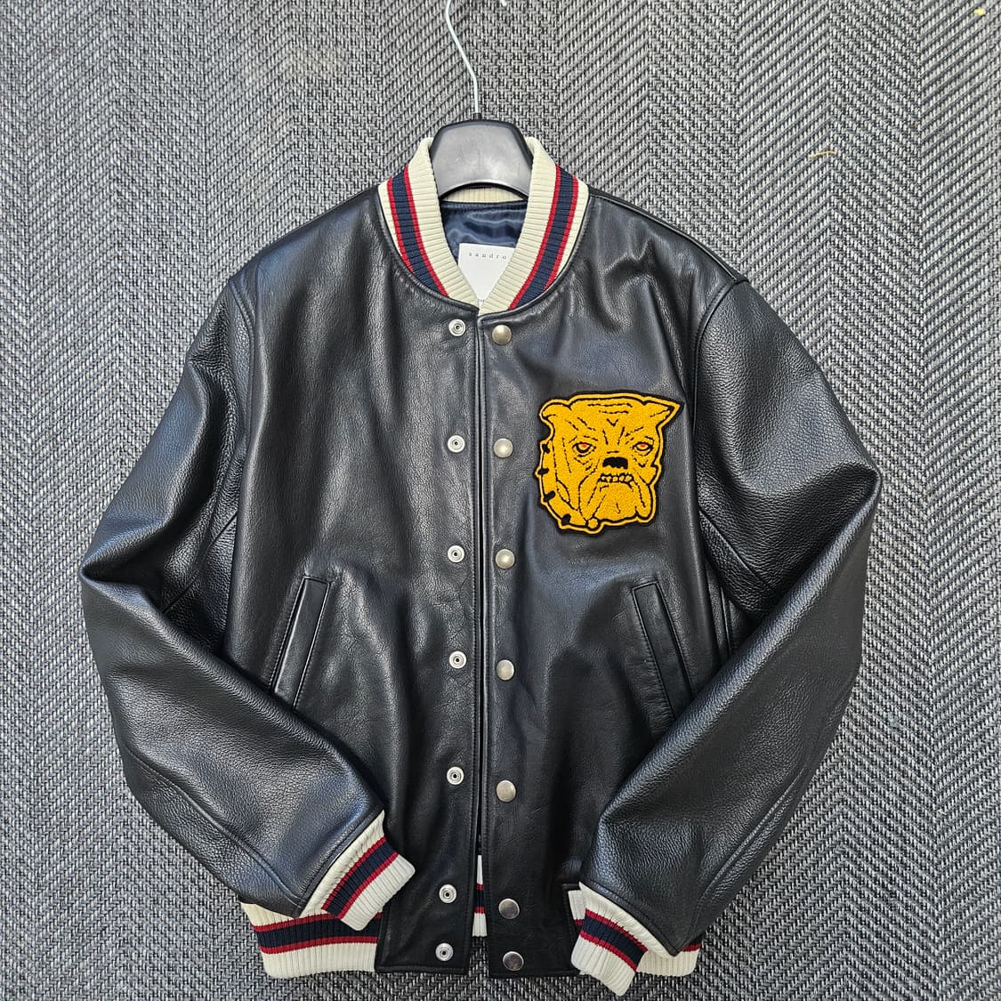 산드로 옴므 레더 봄버자켓 xs 상품이미지1