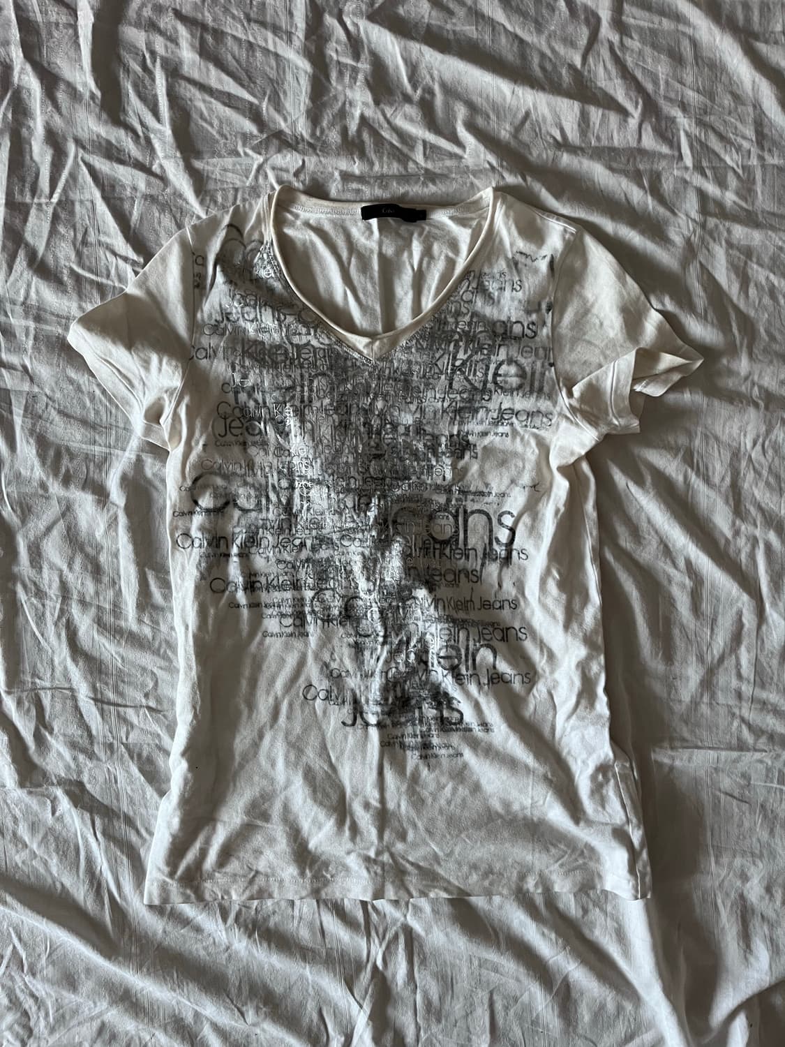 Calvin Klein Jeans Logo Print T-Shirt 상품이미지1