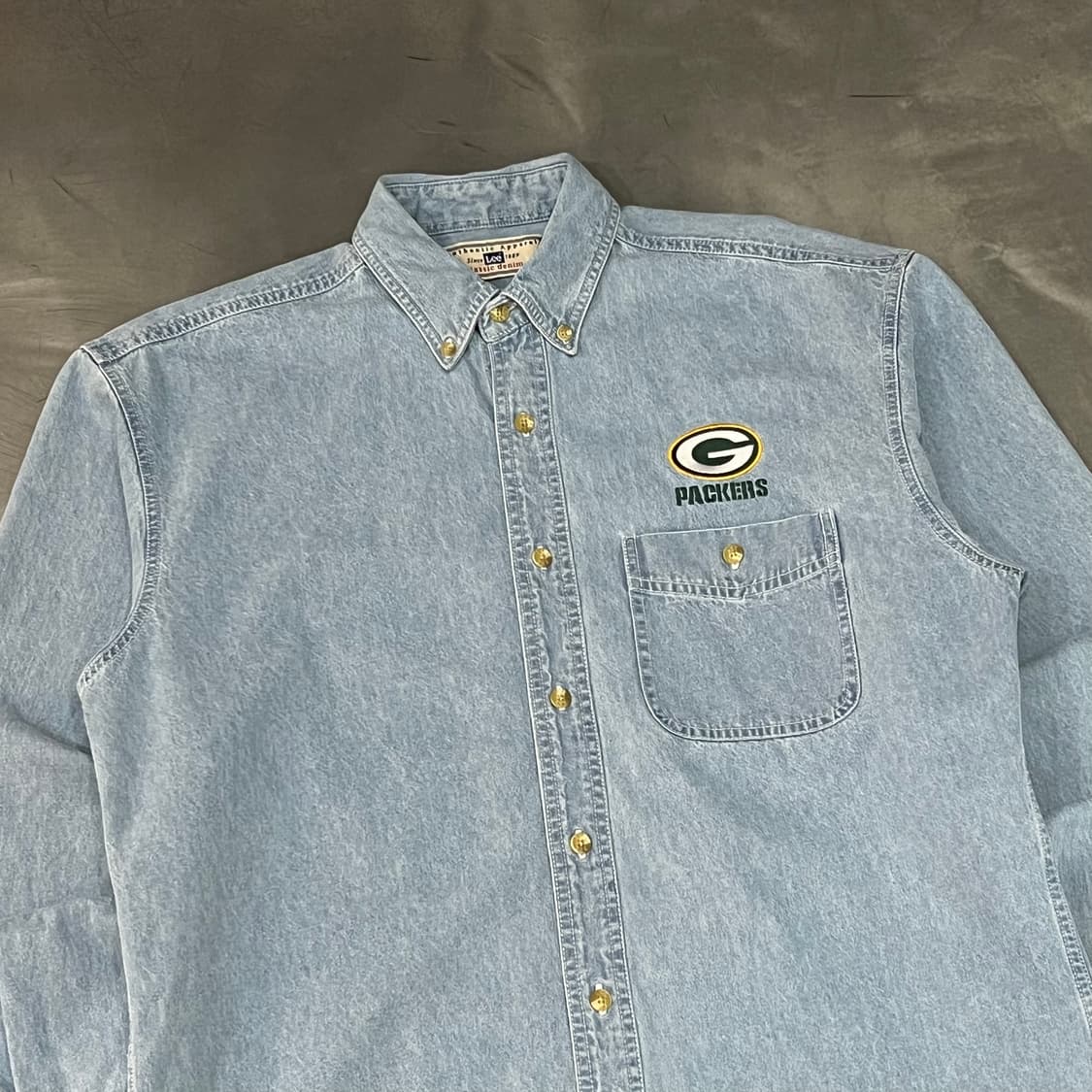  리 자수 데님 셔츠 y16134 상품이미지3