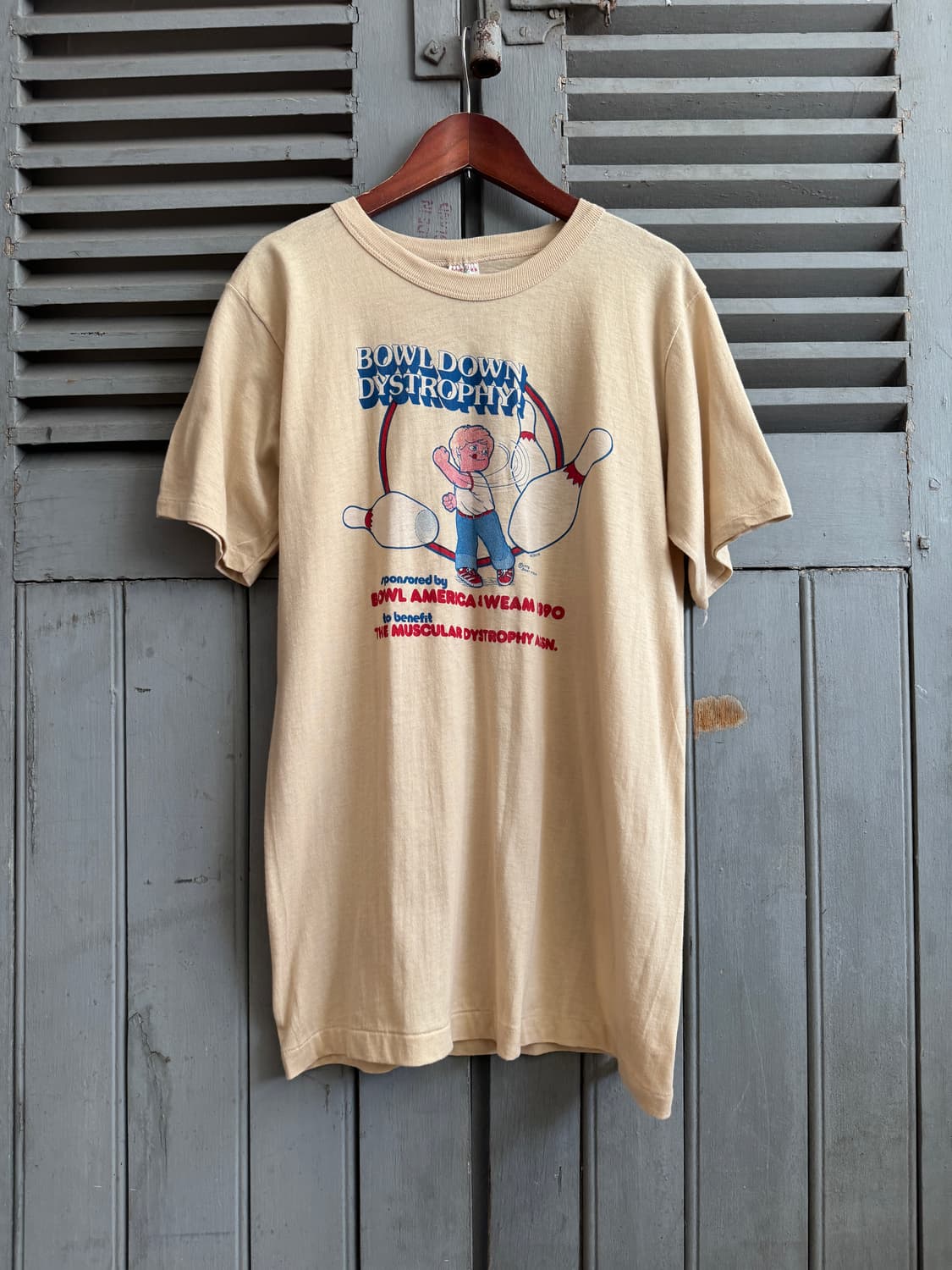 [L]70's Adver Tee's USA 싱글스티치 볼링 프린팅 티셔츠 상품이미지2