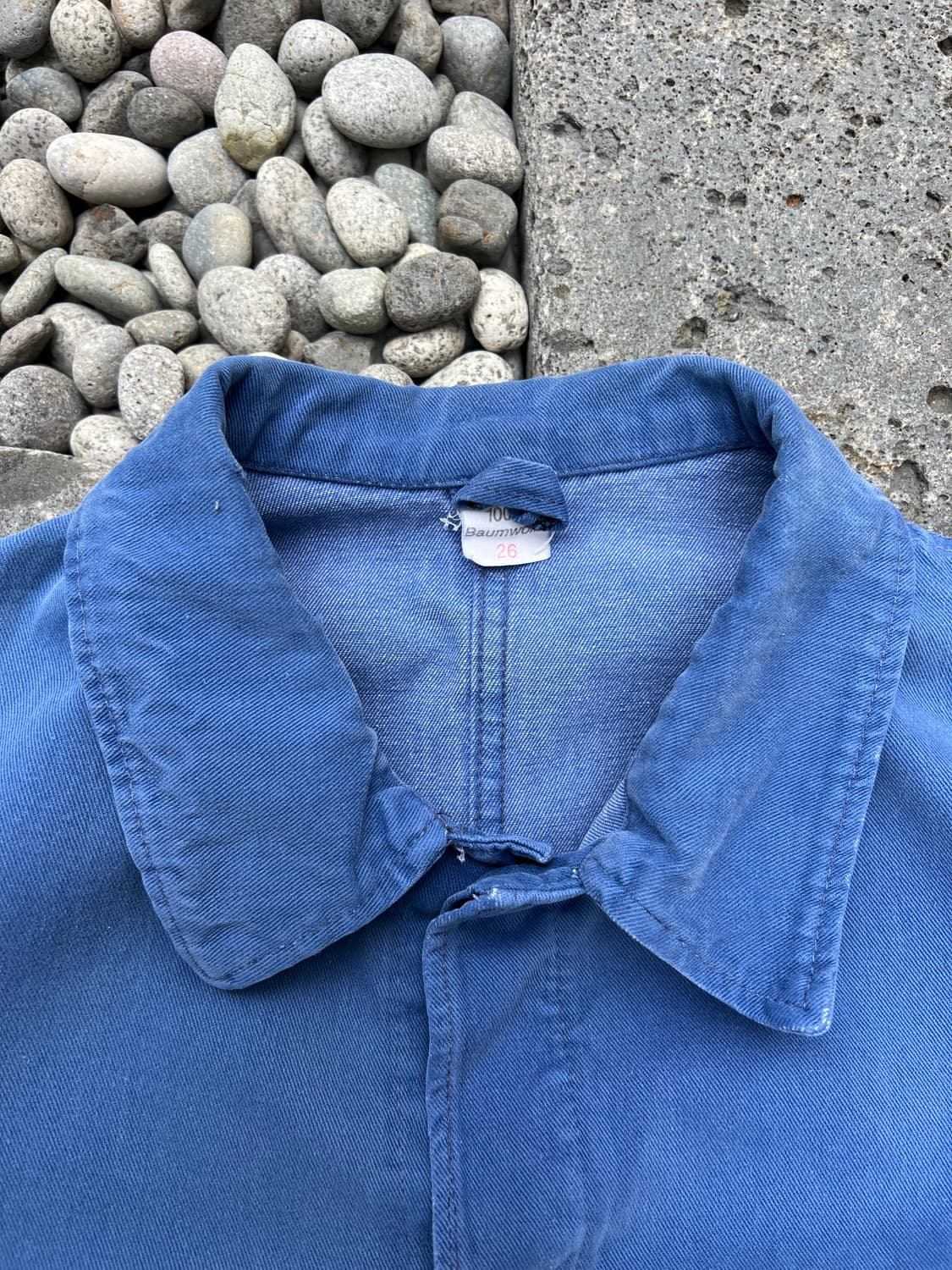 FADED LIGHT BLUE WASHING 빈티지 프렌치워크자켓 상품이미지6