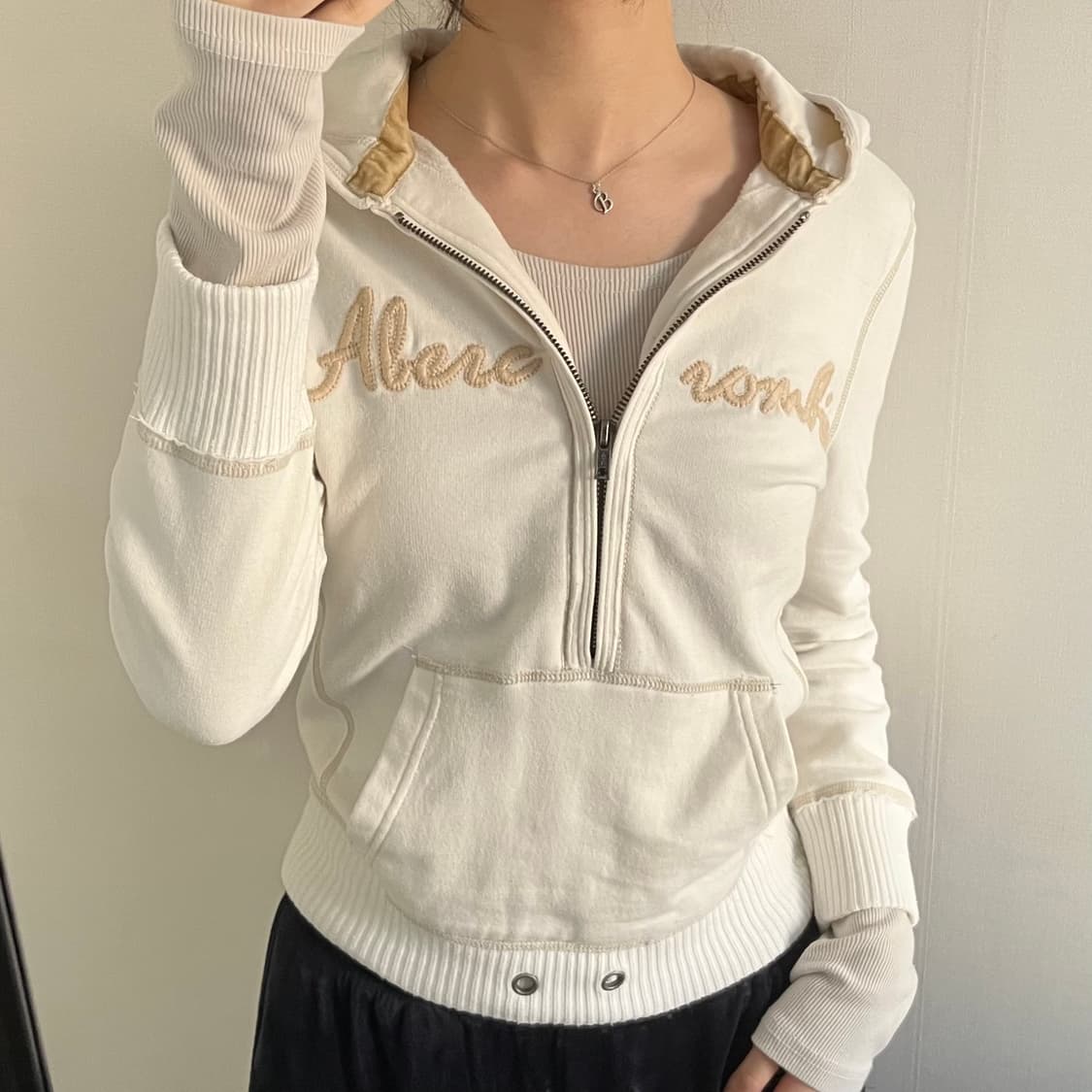 half zip up hoodie 상품이미지1