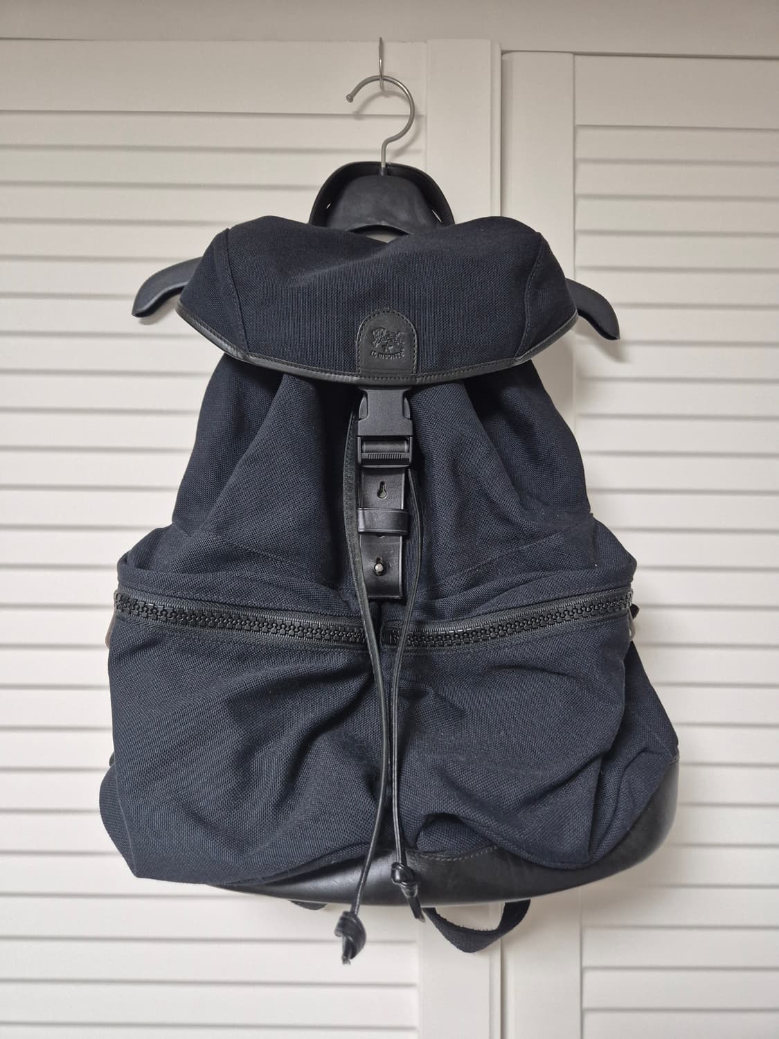 (OS)일비종떼 il bisonte 플랩 투포켓 백팩 다크 네이비 상품이미지1