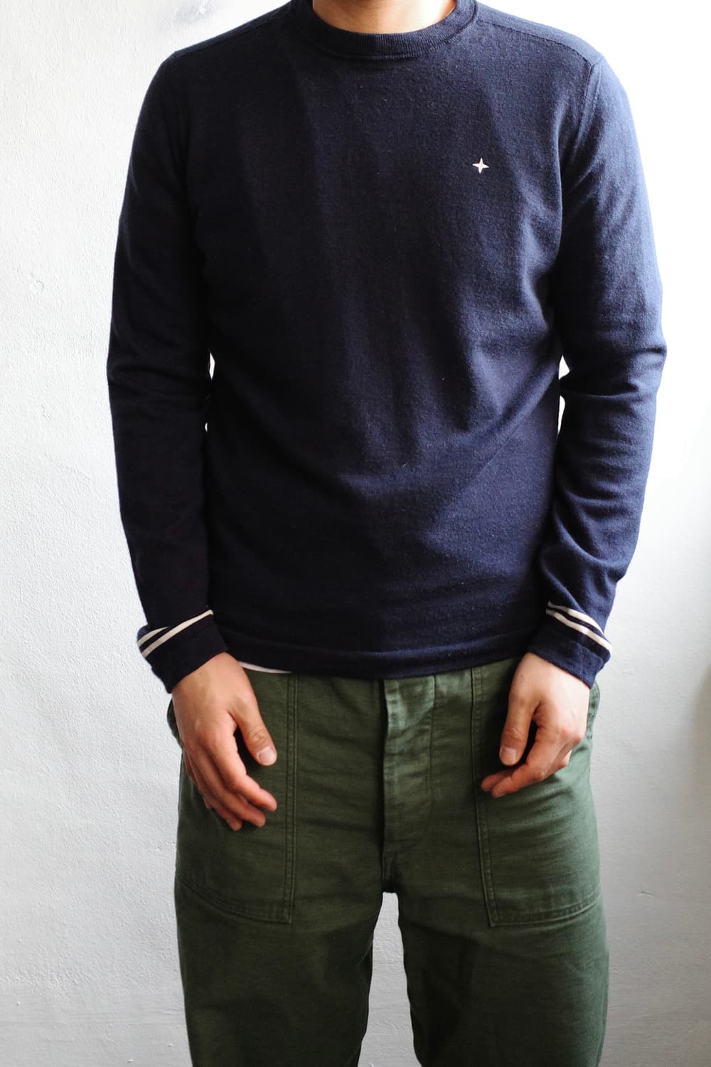 스톤아일랜드 데님 라인 니트 상품이미지2