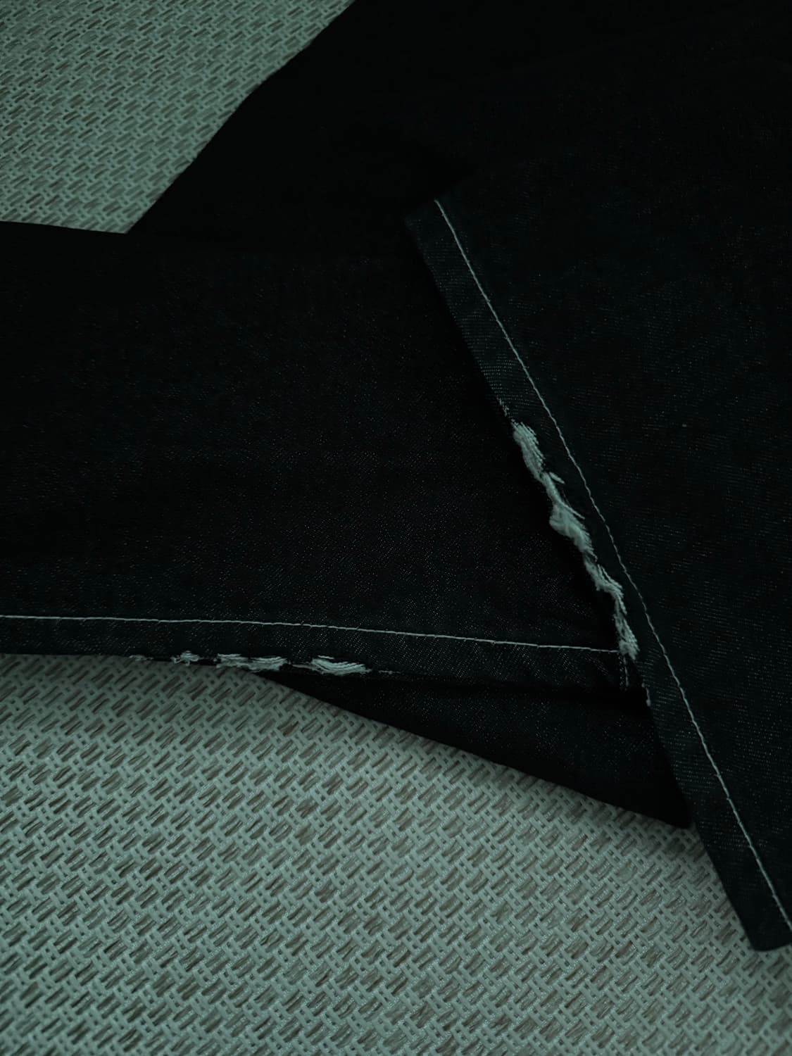 카시코 Embroied Nonfade Denim Pants Black 상품이미지3