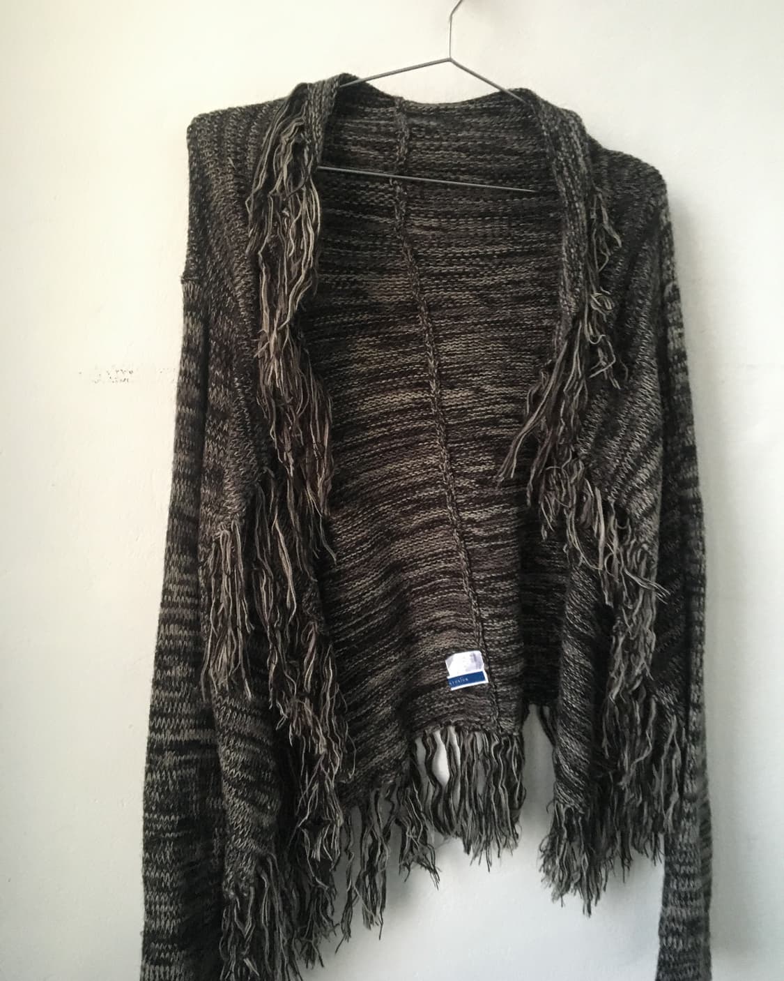 Fringe open knit cardigan 상품이미지5