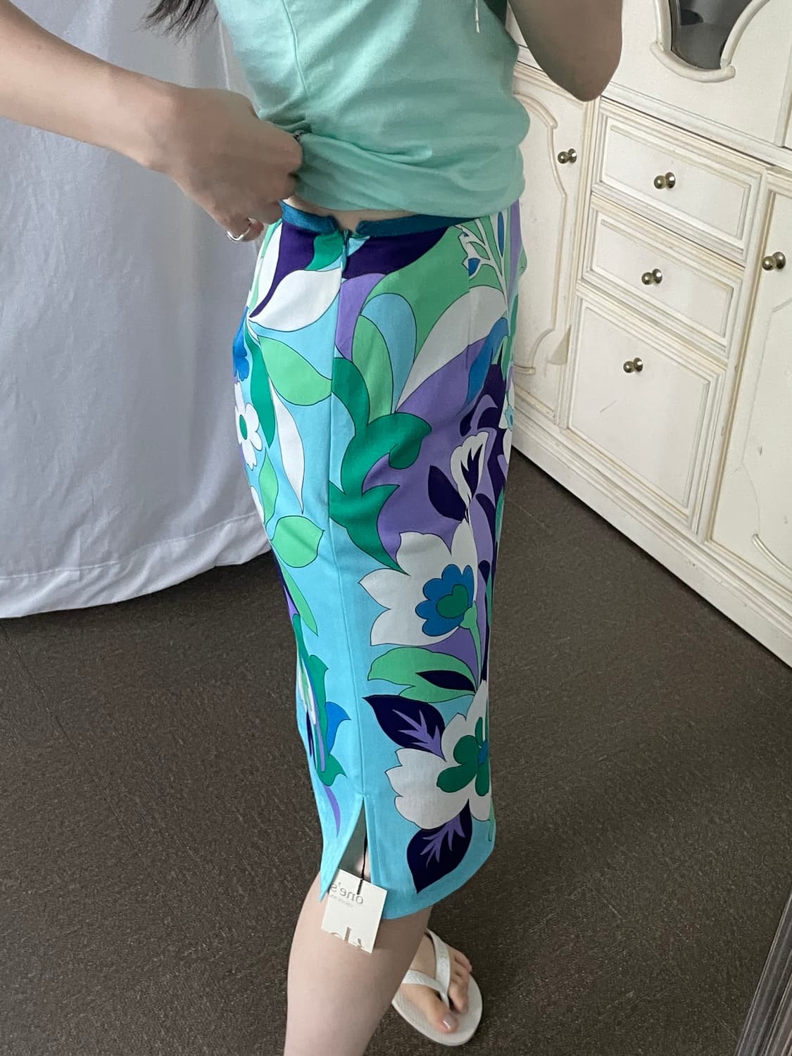 VINTAGE bold floral a-line skirt 상품이미지9