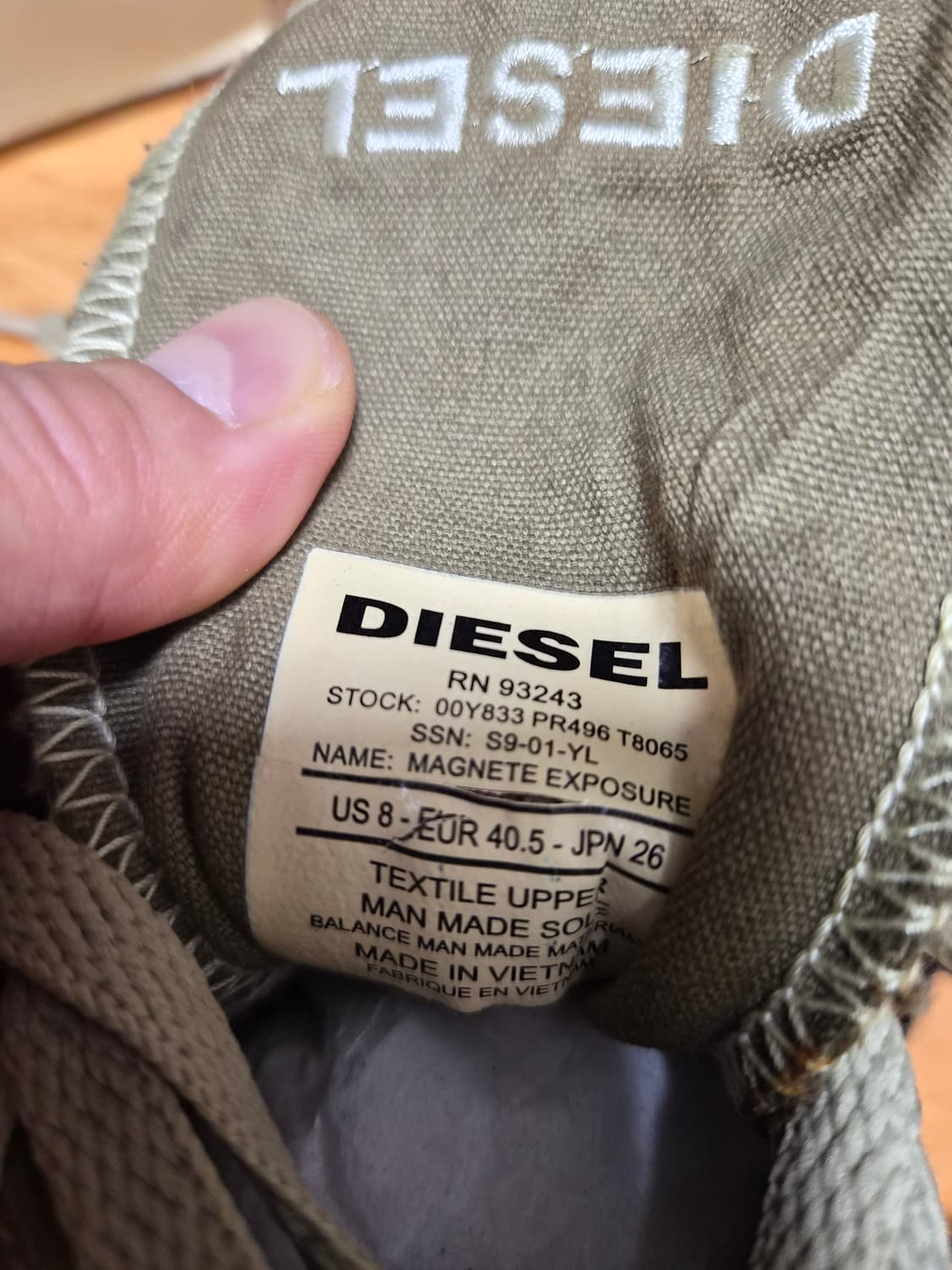 DIESEL 미드탑 빈티지 컨버스 새제품 상품이미지4