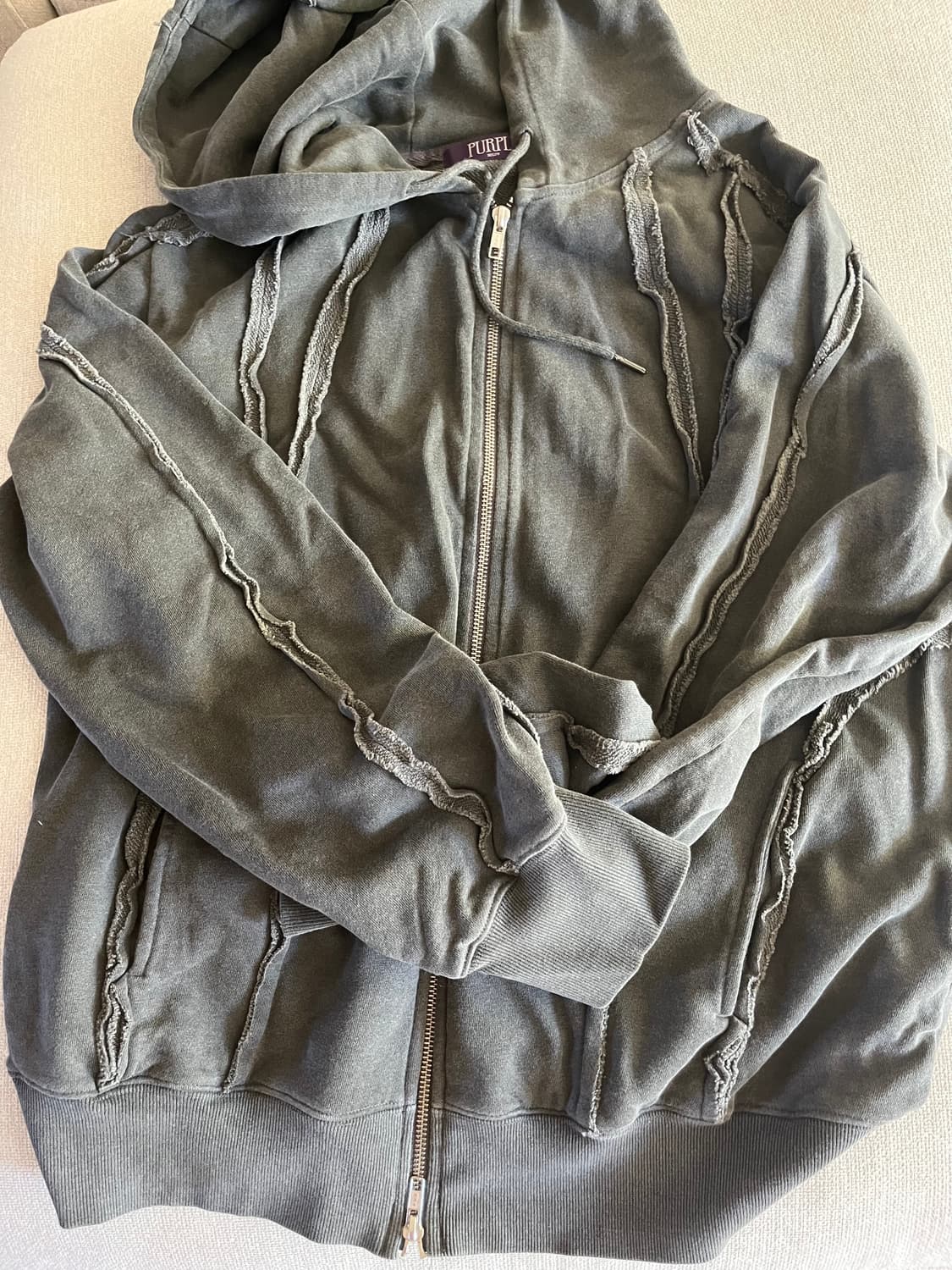 beslow washed hooded zip up (L) 상품이미지2