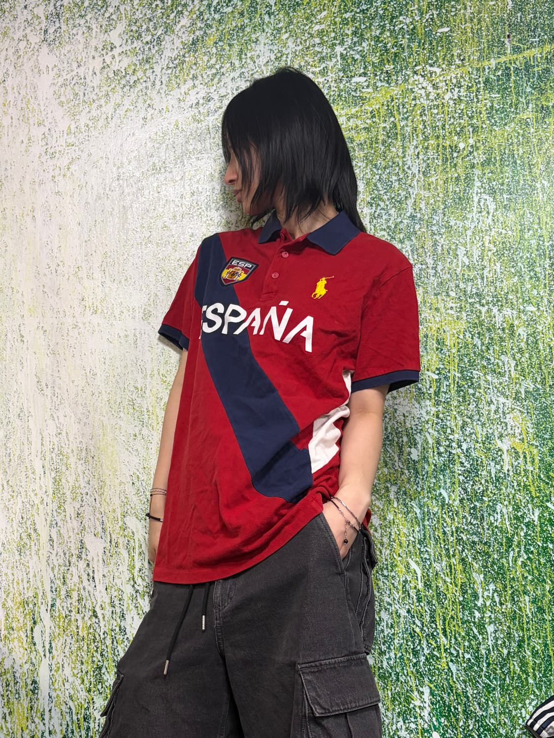 폴로 빅포니 치프키프 에스파냐 레드 반팔 카라 티셔츠 L  상품이미지1