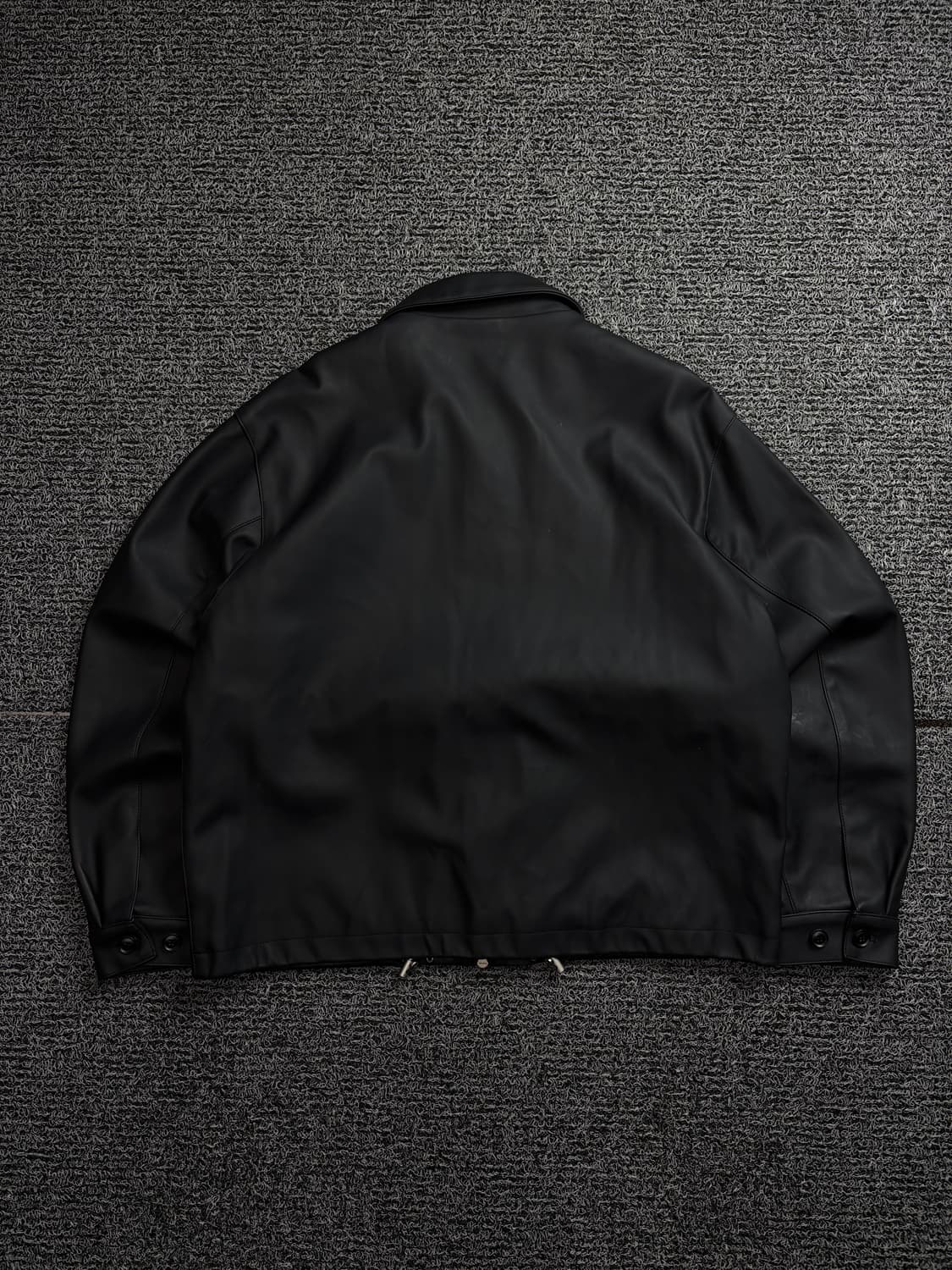 라퍼지스토어 버핑 레더 블랙 해링턴 자켓 블랙 1919 상품이미지5