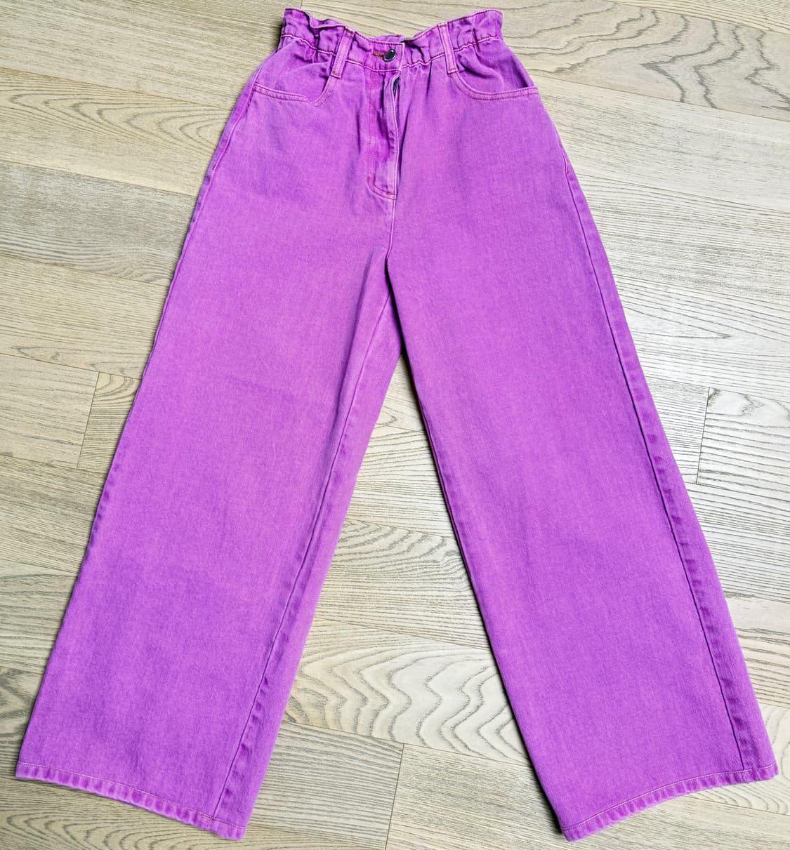 (1회착용) 아떼 바네사브루노 핑크 와이드 밴딩 데님 팬츠 36 상품이미지2