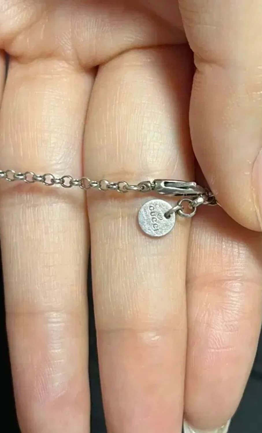 구찌 인터로킹 G 팬던트 네크리스 실버 상품이미지2