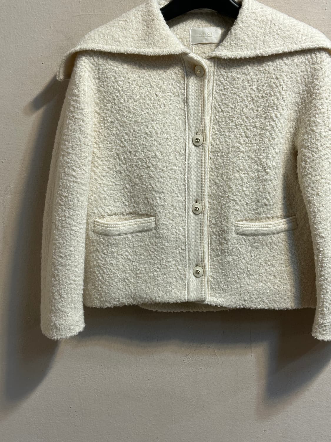 SJ SJ 아이보리 부클 카라 자켓 상품이미지3