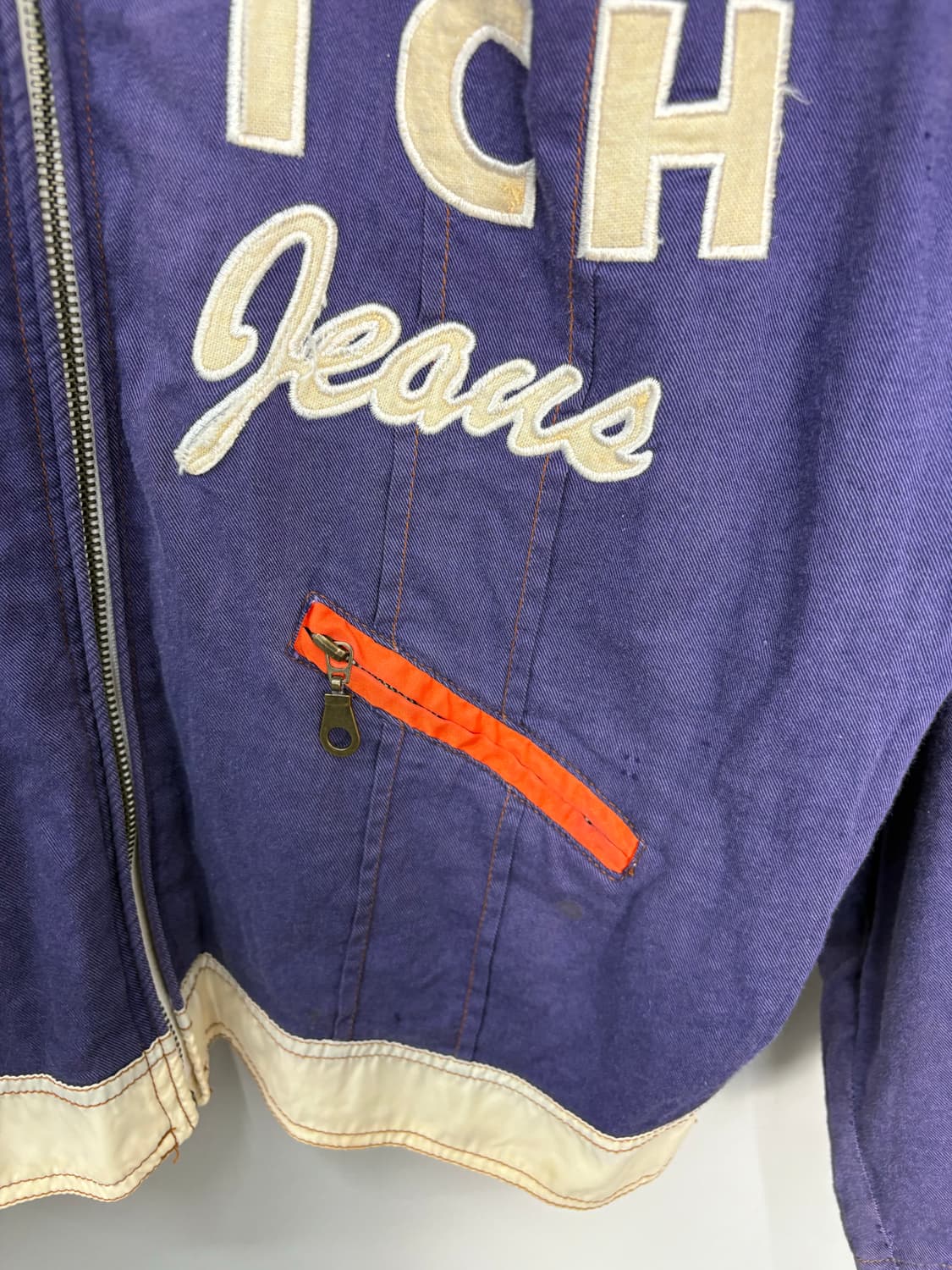 빈티지 풀자수 배색 트랙자켓 A3191 상품이미지5