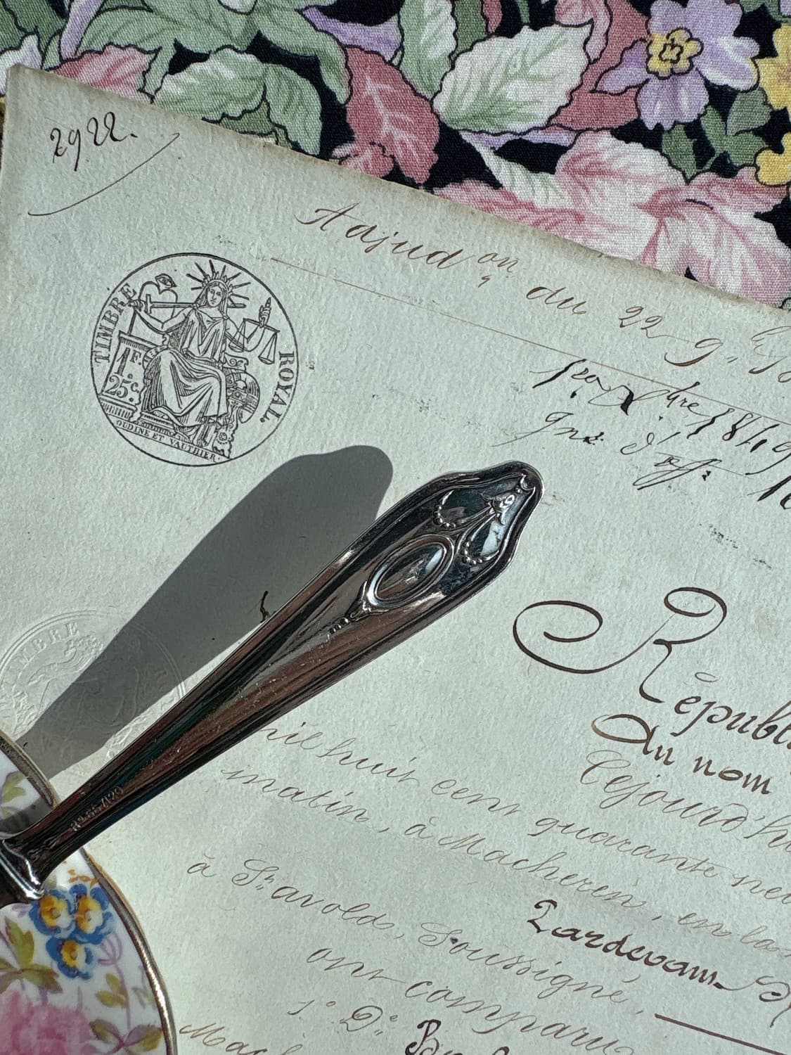 영국 앤틱 실버플레이트 브레드포크 상품이미지3