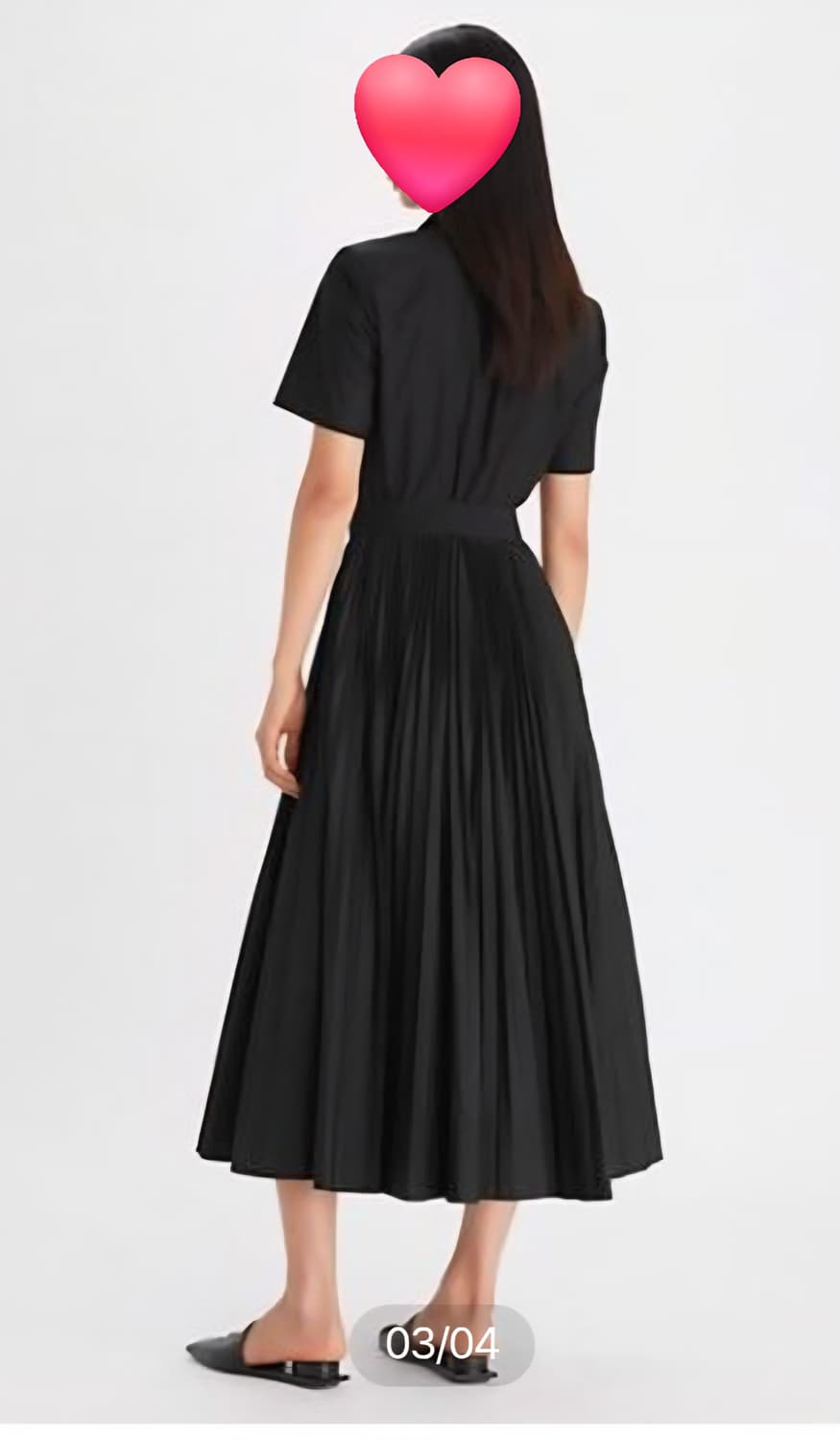 토리버치 여성드레스 S 포플린 플리츠 셔츠드레스 롱원피스 WM32 상품이미지7