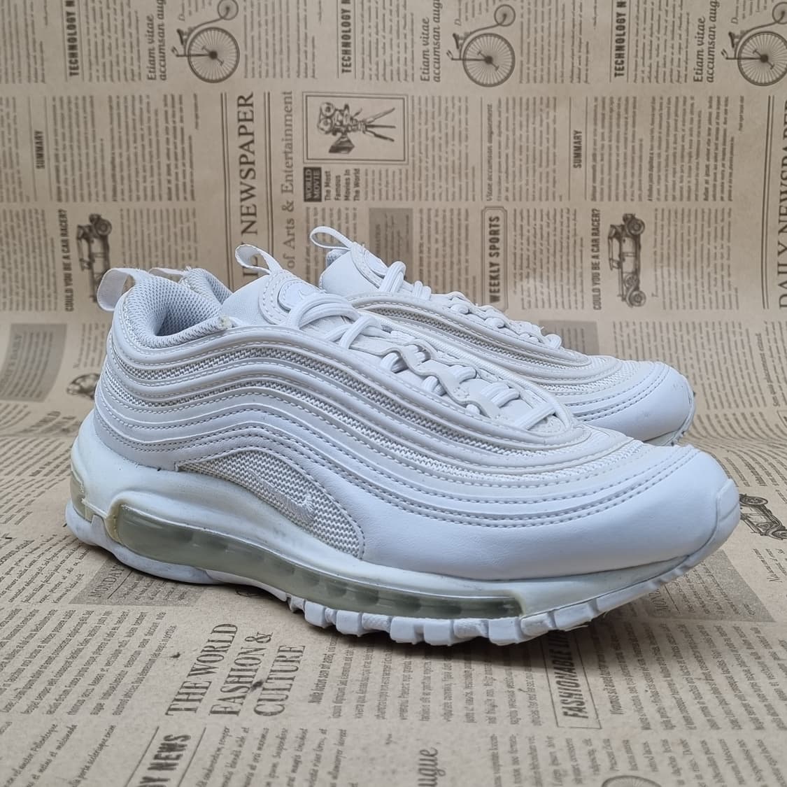 나이키 에어맥스97 트리플화이트 운동화230 상품이미지1