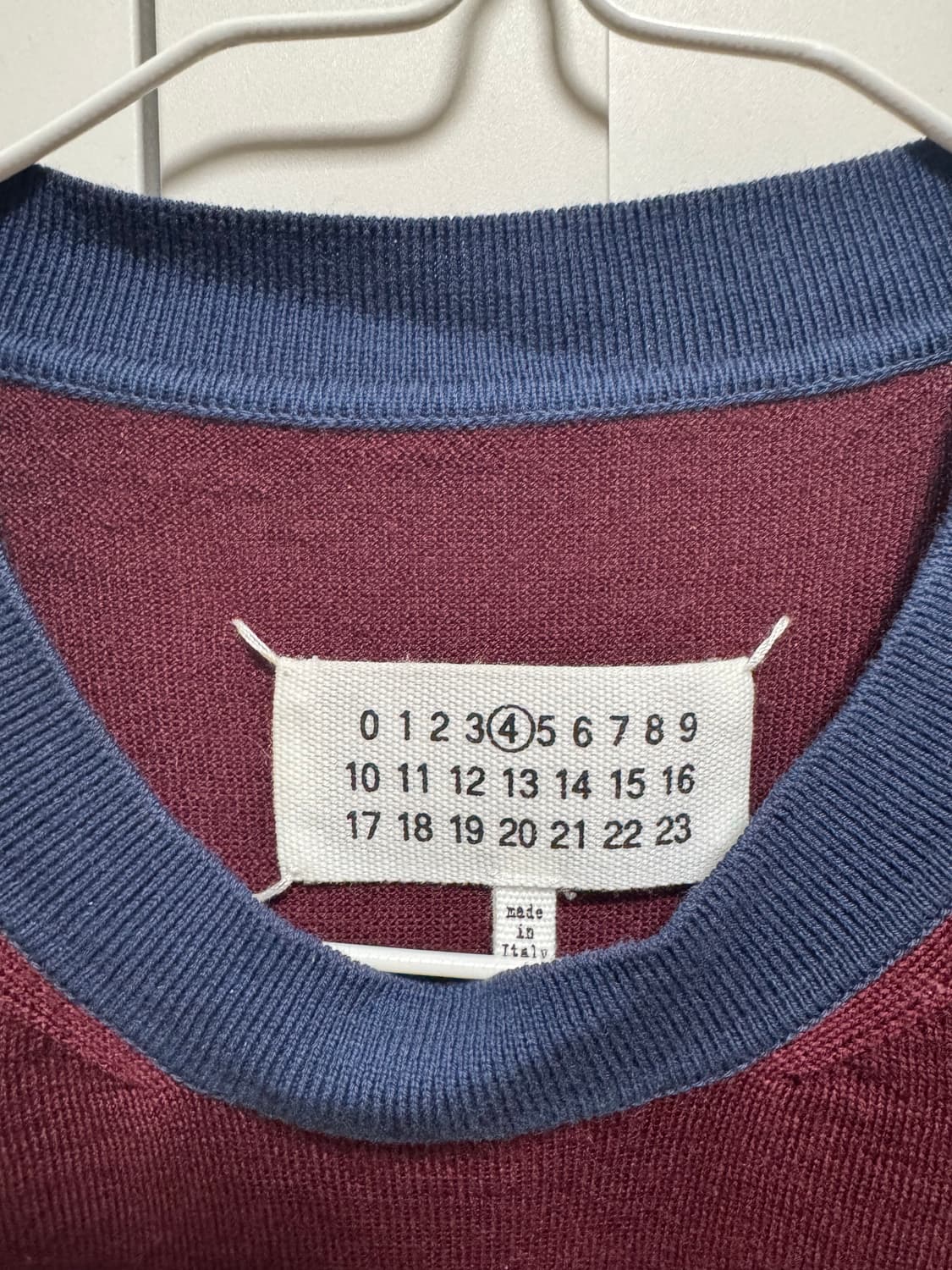 Maison Margiela 니트 / 버건디×네이비 상품이미지4