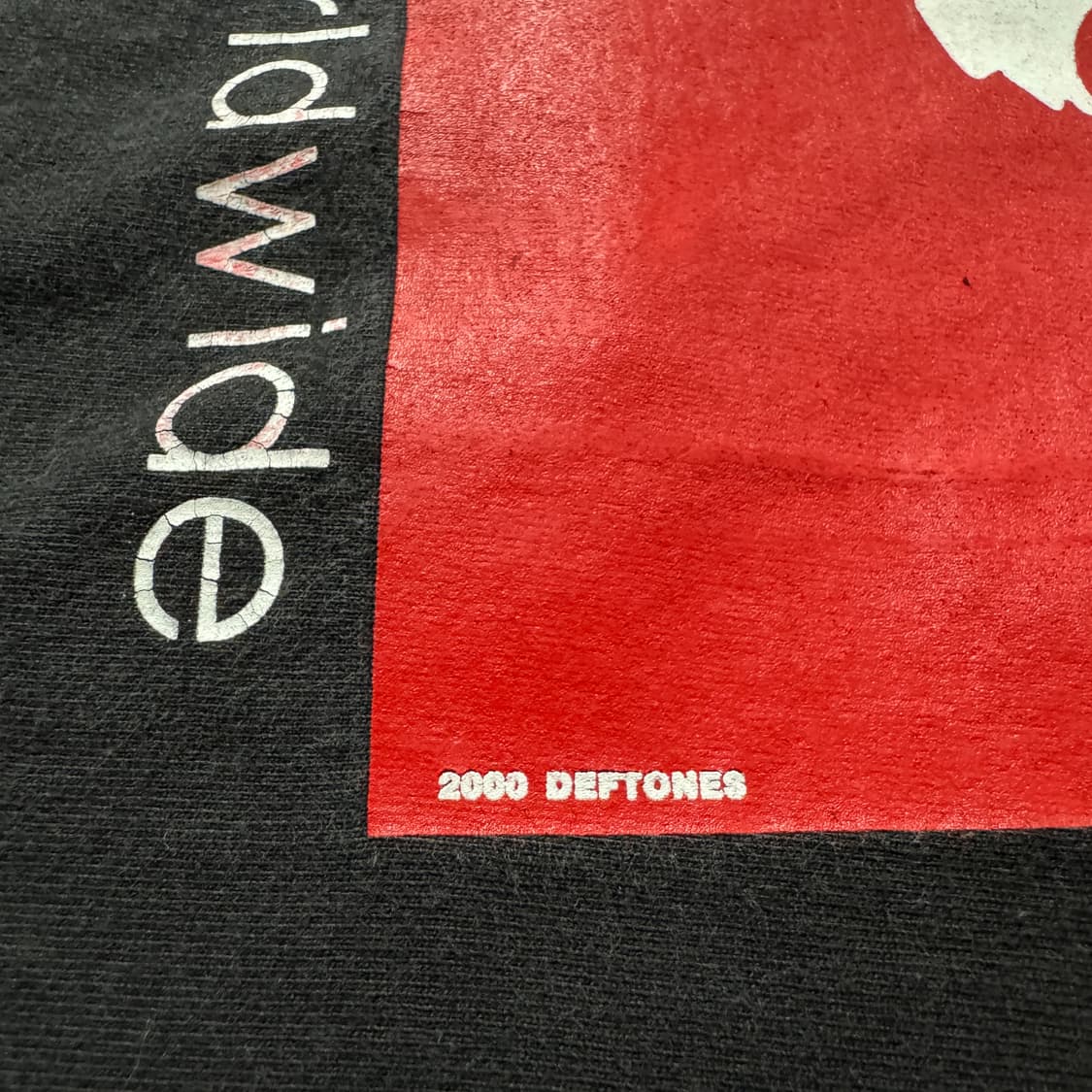 2000 Deftones 데프톤즈 화이트포니 레드 박스로고 티셔츠 상품이미지6