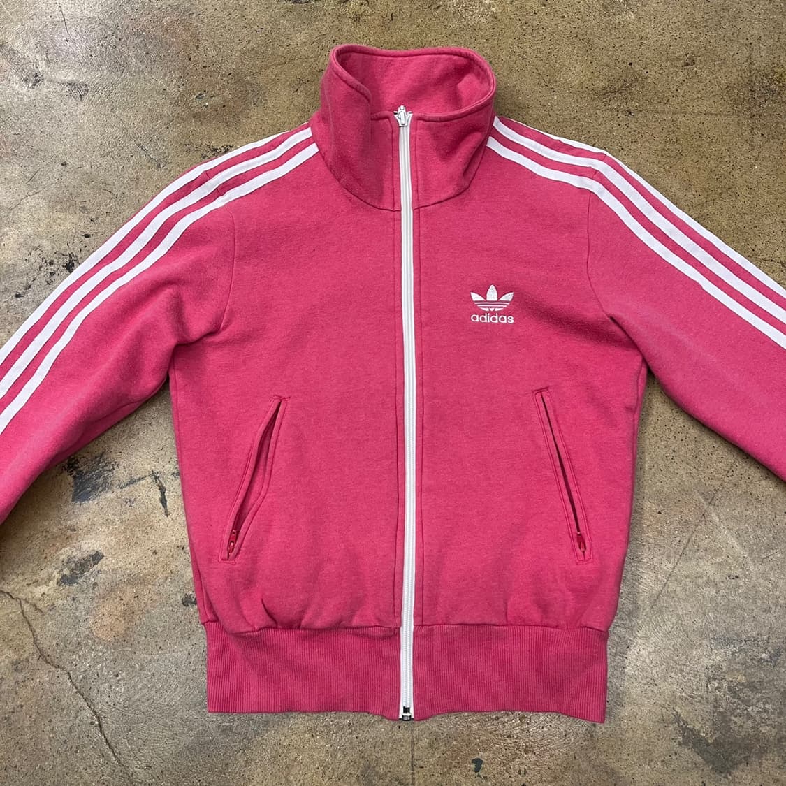 [정품/85] 아디다스 핑크색 삼선 트랙탑 져지 b18 상품이미지3