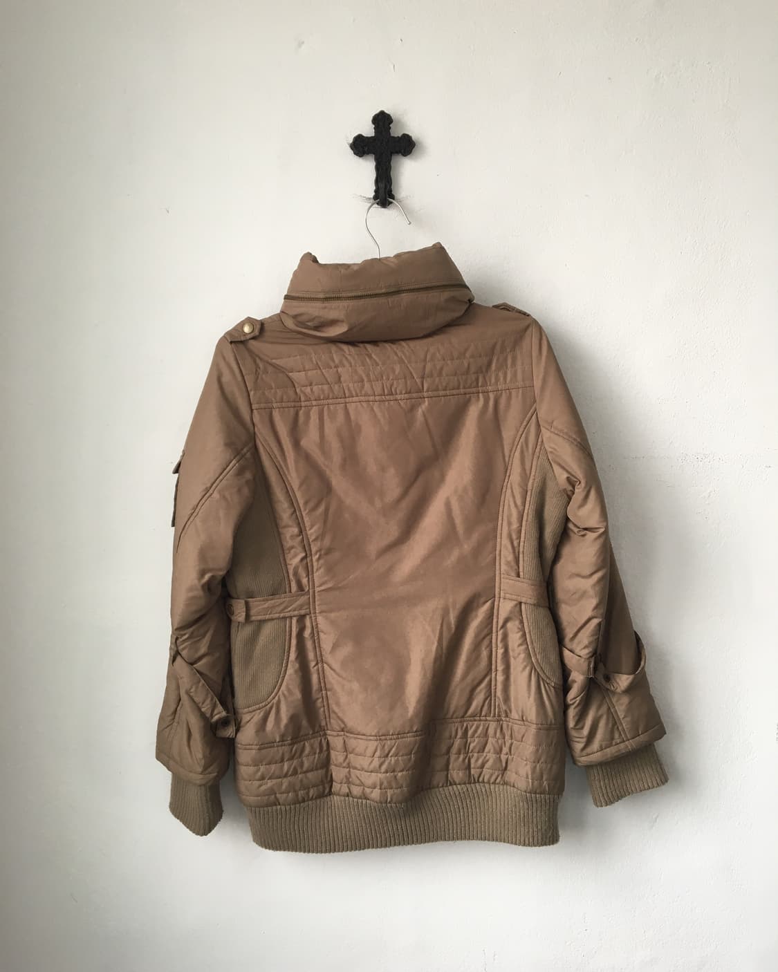 Belted high neck jacket 상품이미지3