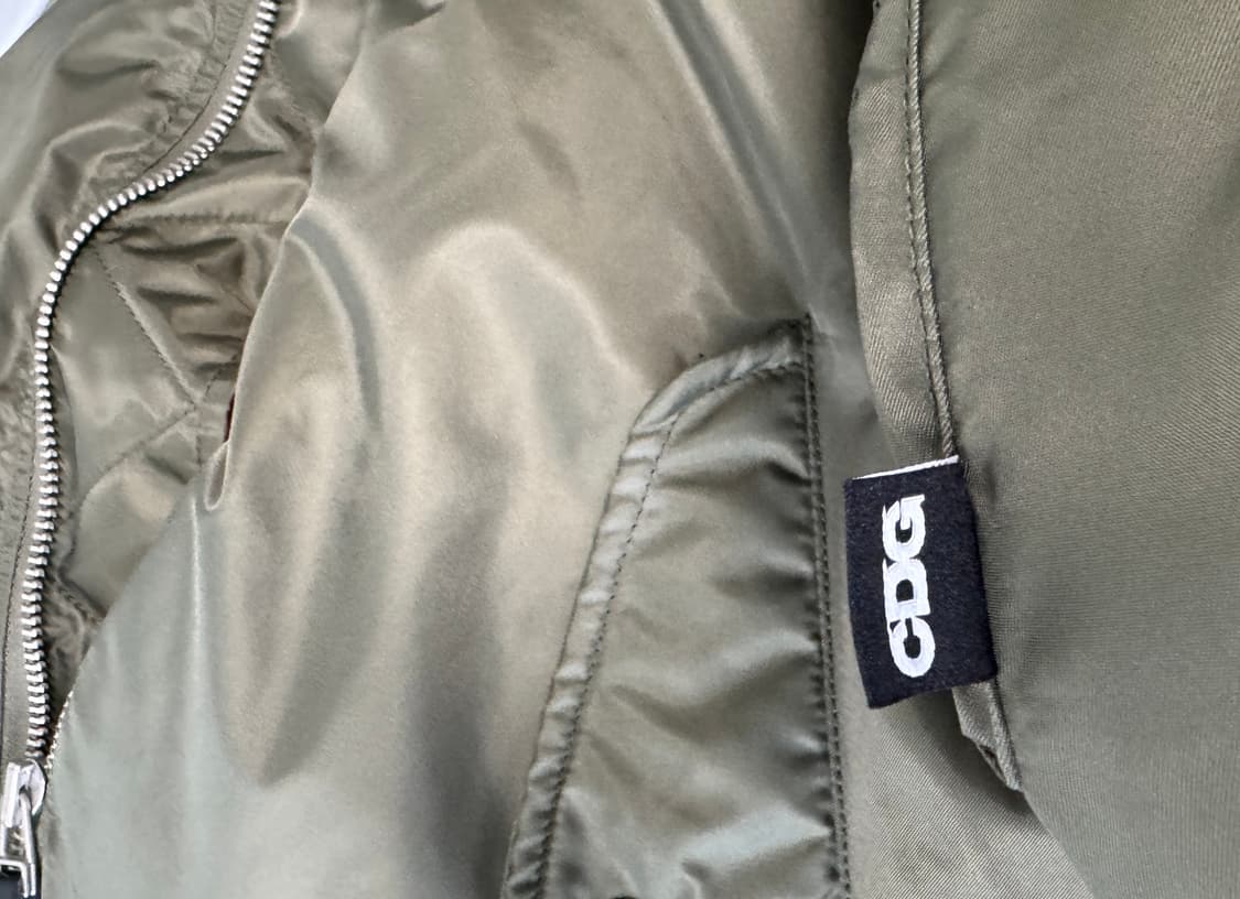 STUSSY X CDG 스투시 X CDG MA-1 마원 봄버 자켓 S 상품이미지4