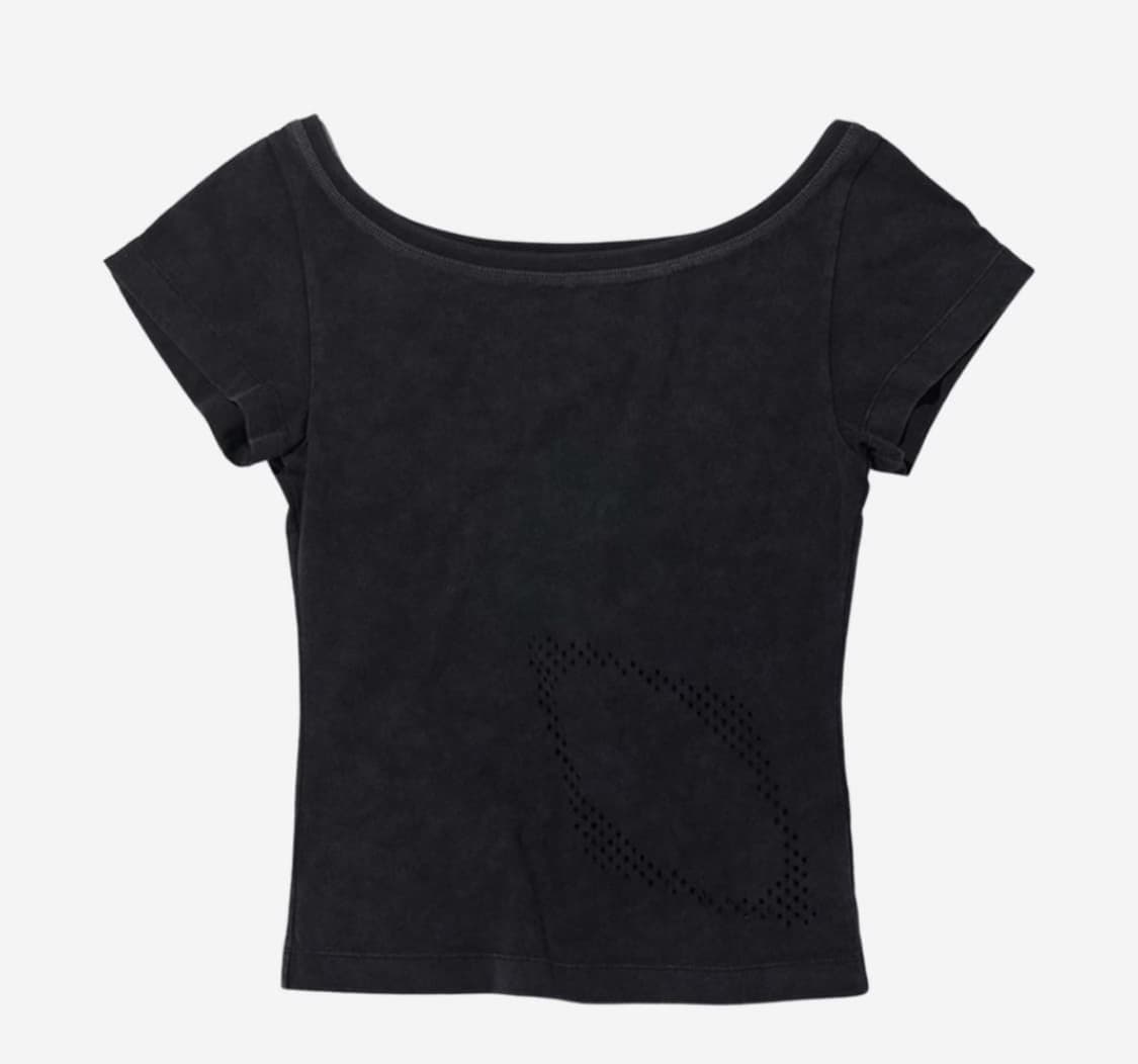 미스치프 블리치드 와이드넥 티셔츠 S 상품이미지1