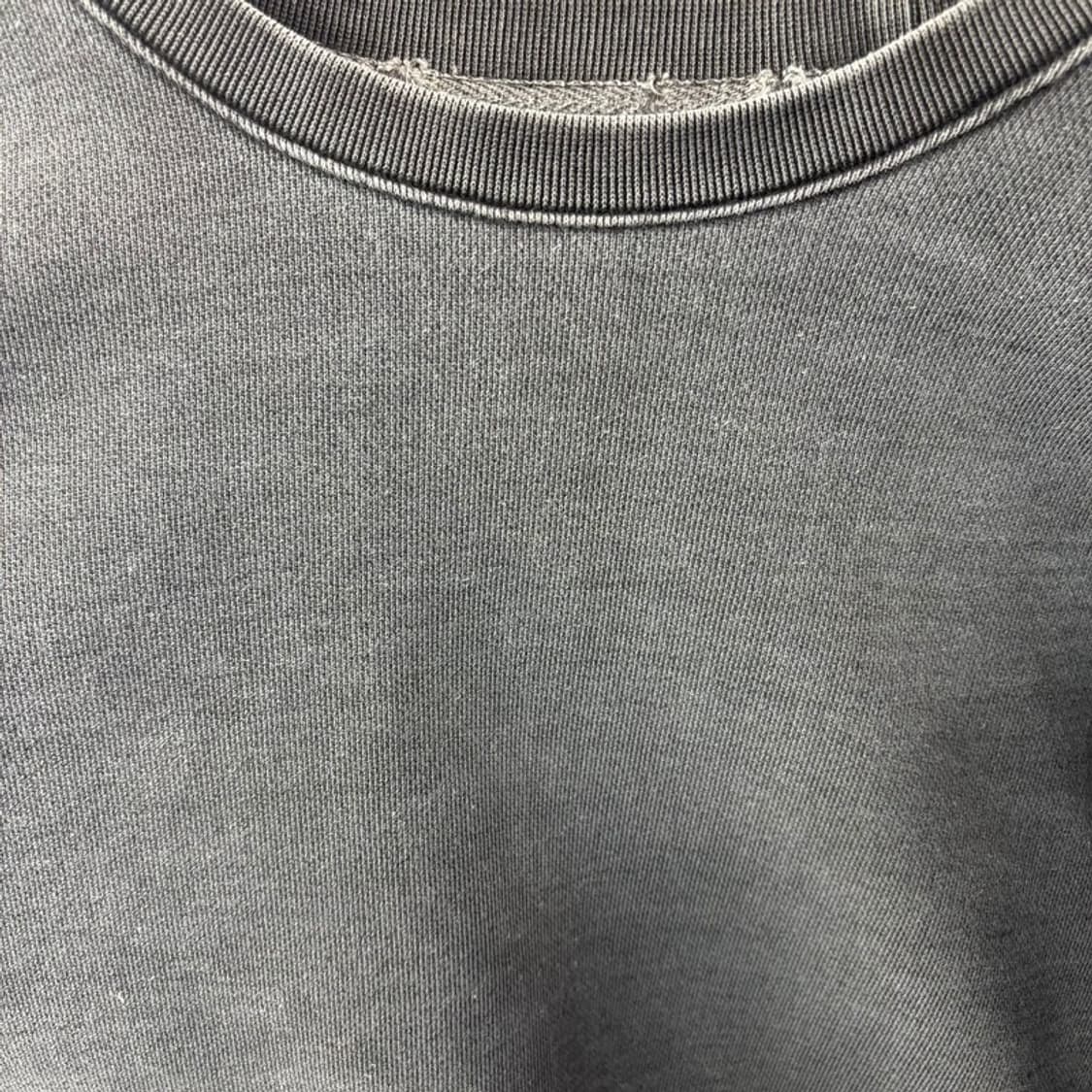 SOVERMENT 피그먼트 워싱 맨투맨 차콜 L 상품이미지4