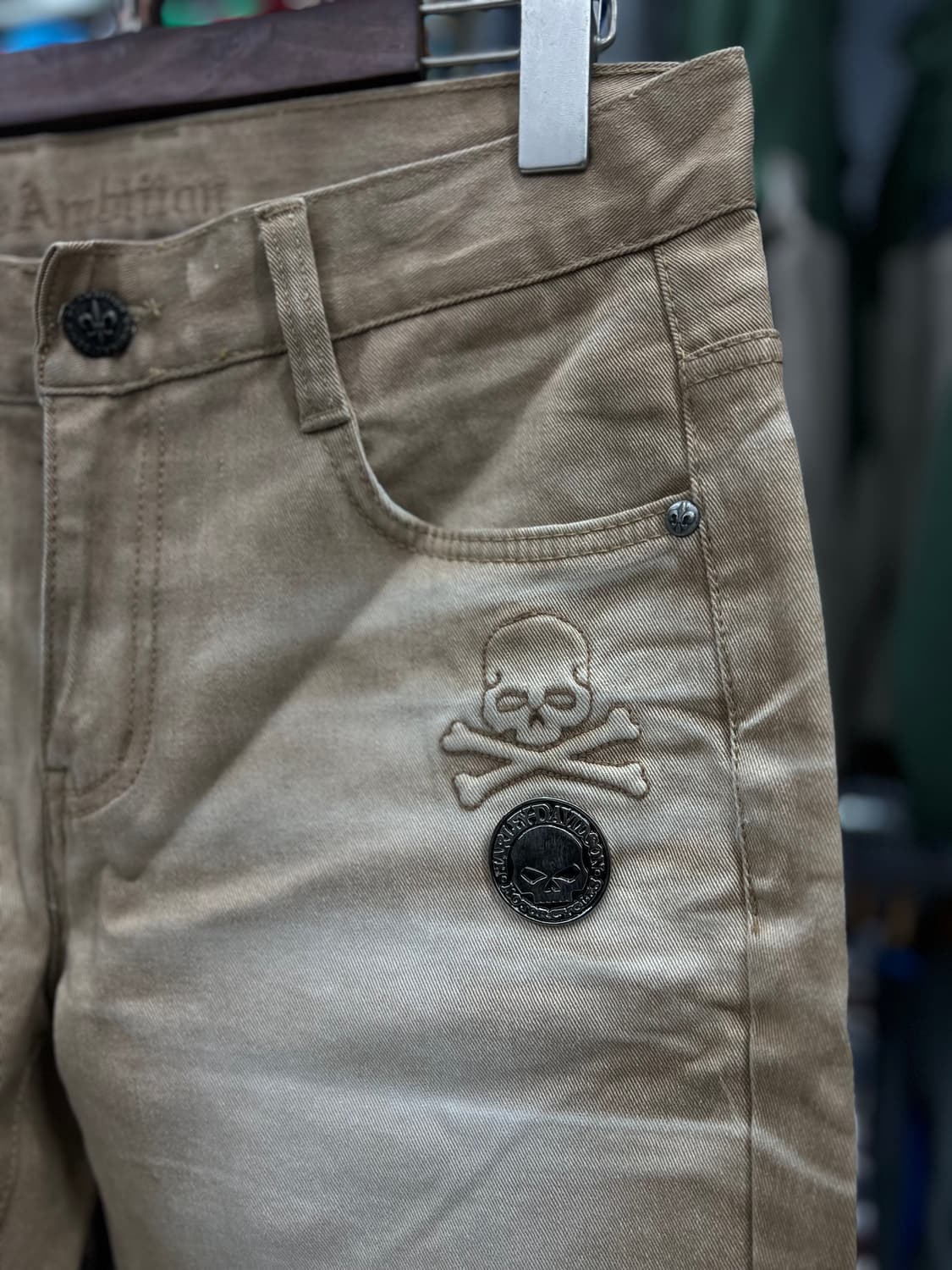 워싱베이지 스컬 포인트진 상품이미지7