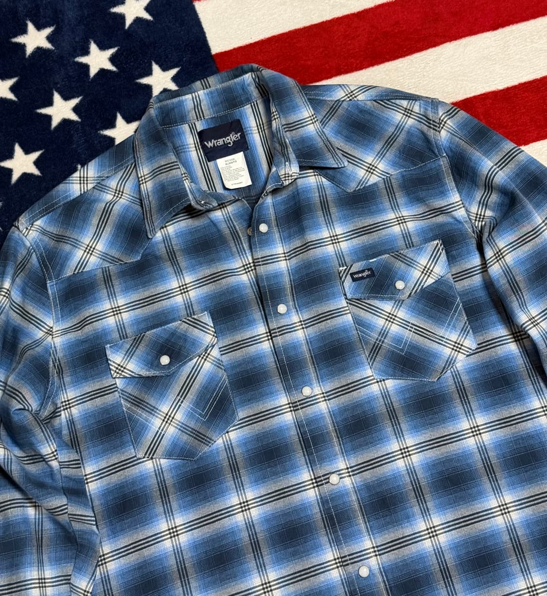 랭글러 웨스턴 체크셔츠 Wrangler western checkshirt 상품이미지5