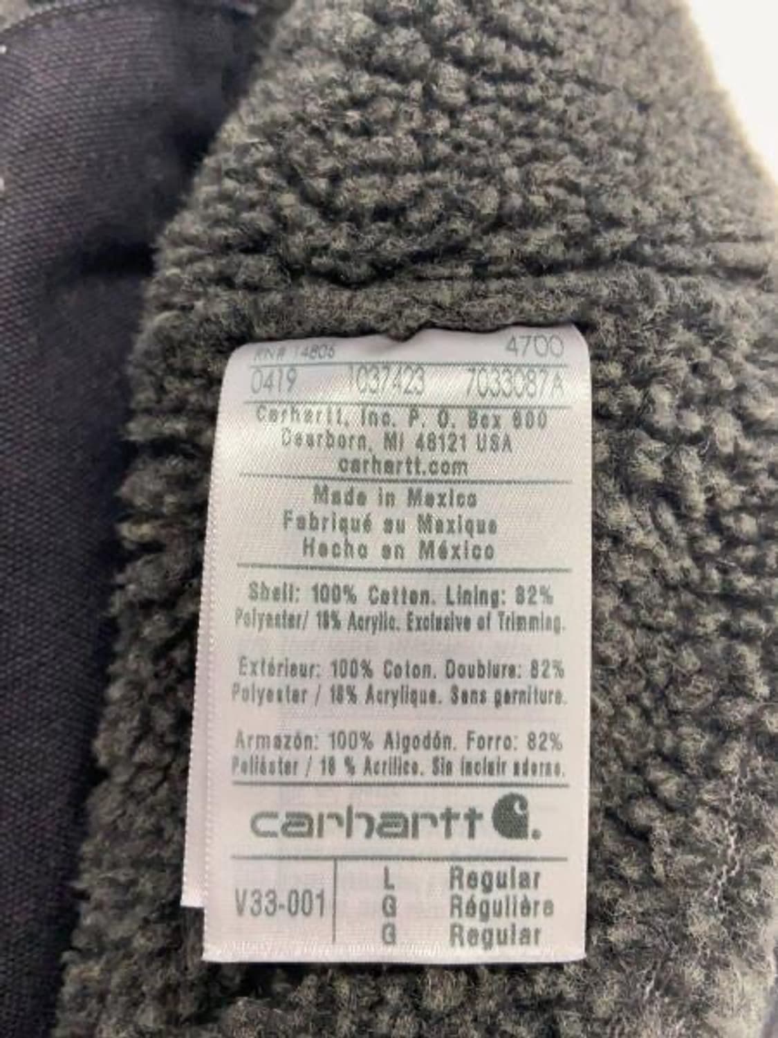 (구매)칼하트 V33 001(블랙) 엑라 상품이미지2