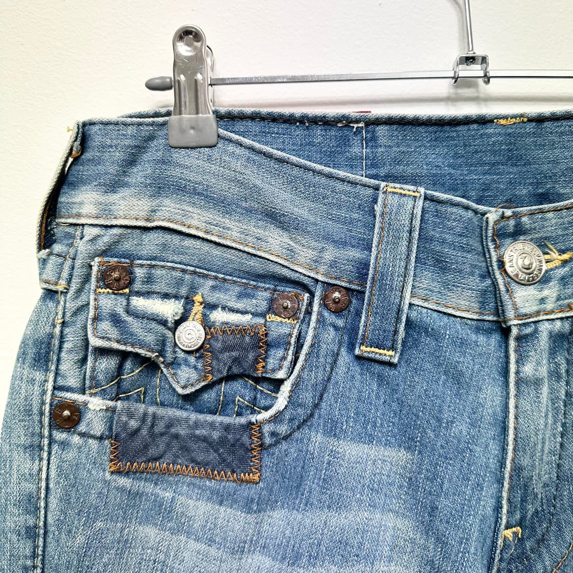 트루릴리전 joey 패치워크 플레어 데님 진 상품이미지4