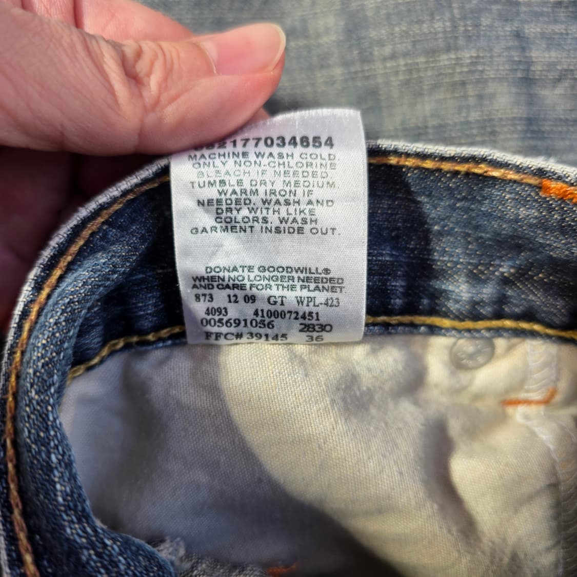 [W32L32]00s 리바이스 569 루즈 스트레이트핏 데님 팬츠 상품이미지5