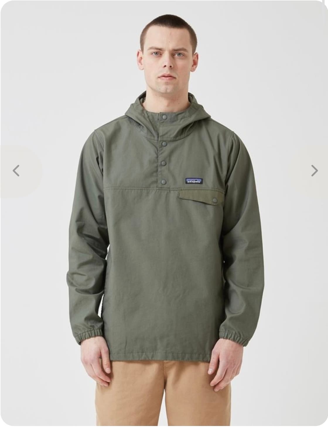 파타고니아 메이플 스냅-티 코튼 후디 풀오버 M 올리브 상품이미지2