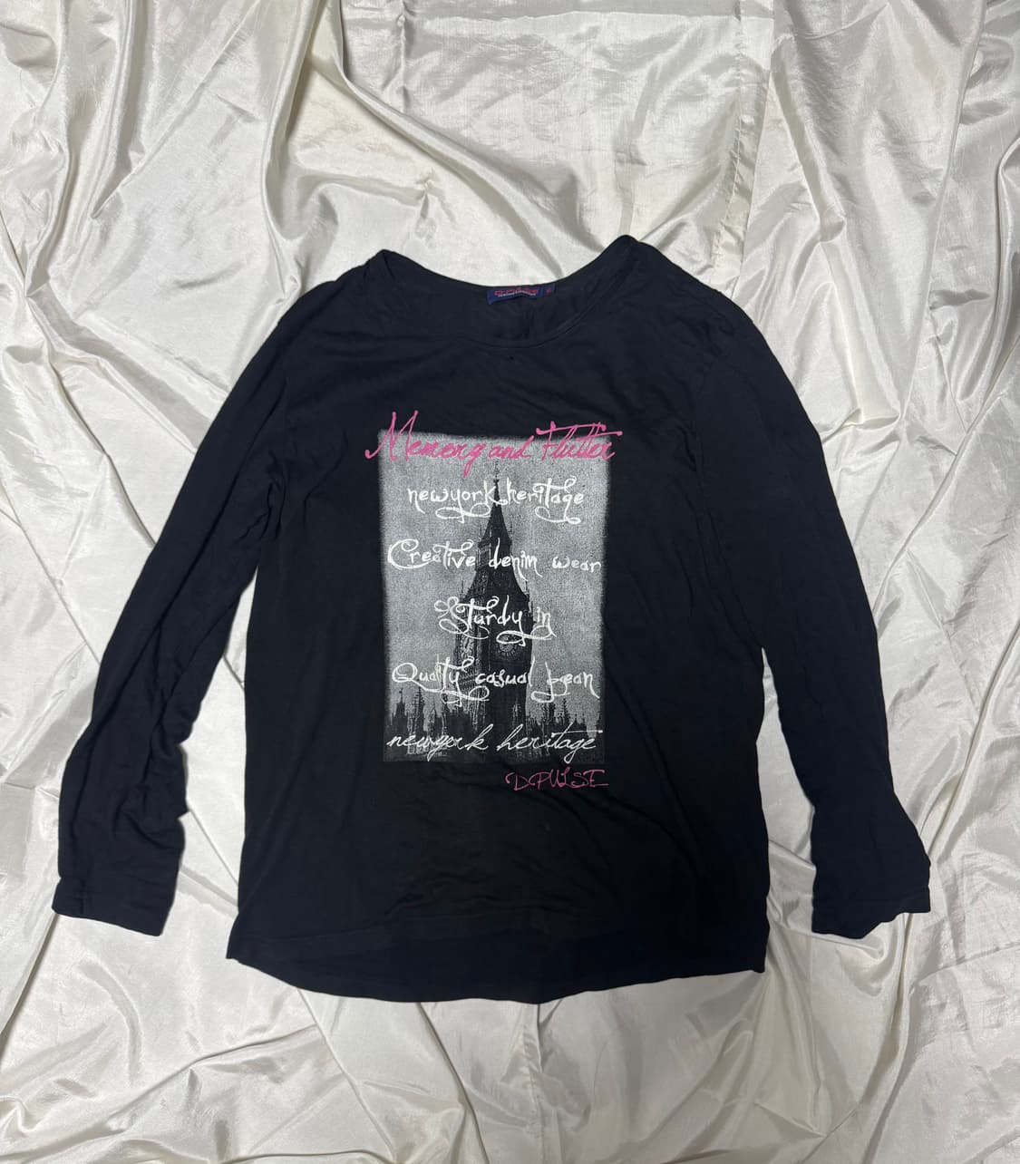 D •PULSE Printed Detail T-shirt 상품이미지1