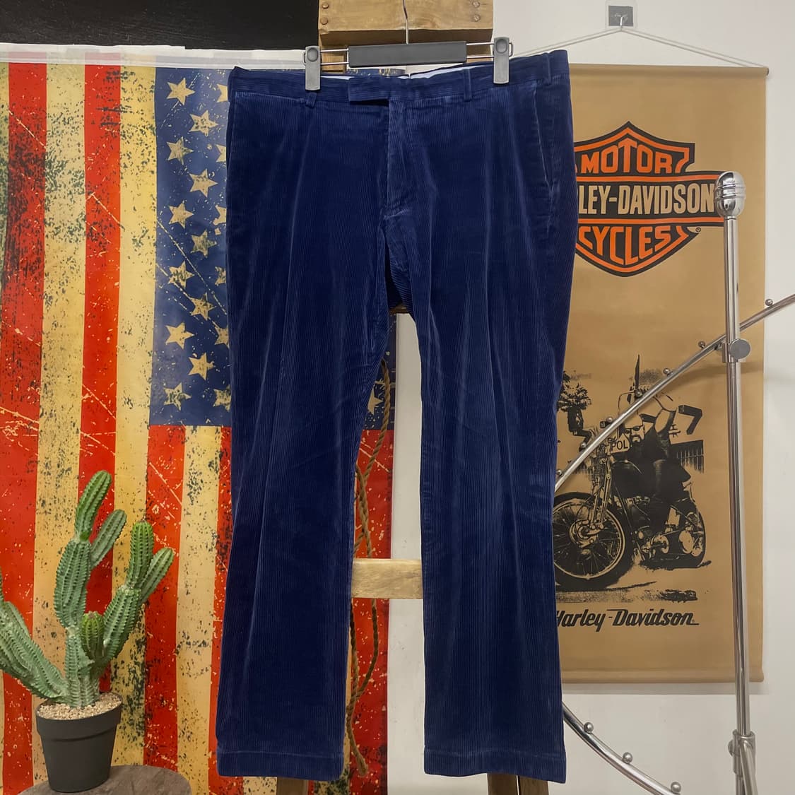 폴로 랄프로렌 슬림 핏 코듀로이 팬츠 빈티지 골덴 팬츠 N300 상품이미지1