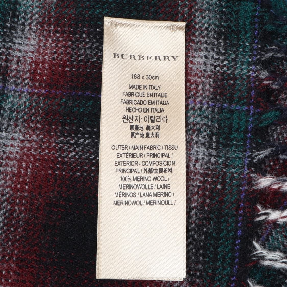 버버리 잉글랜드 신형 플레이드 멀티 체크 메리노울 머플러 상품이미지8