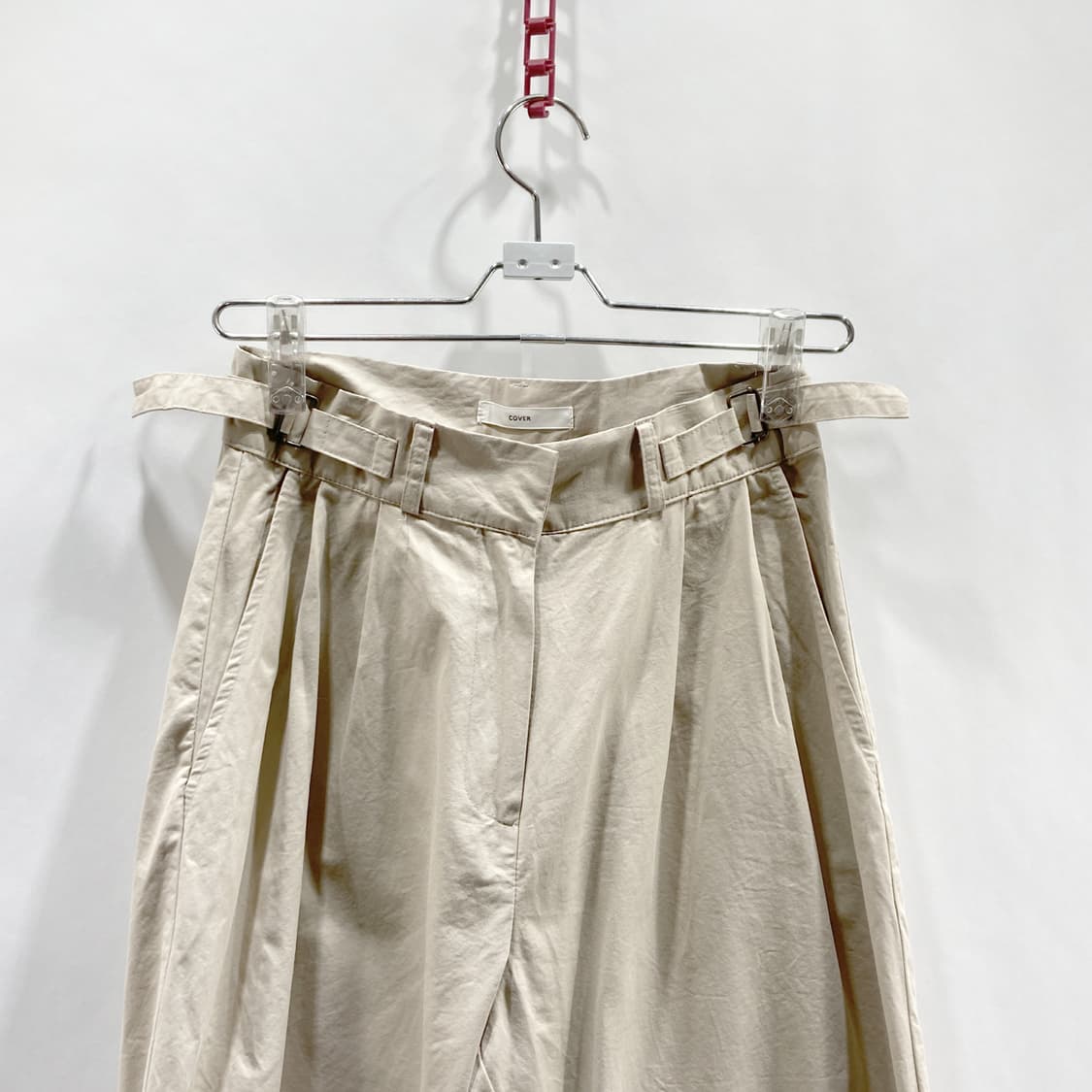 COVER 여성 하이웨스트 핀턱 와이드팬츠 27  상품이미지2