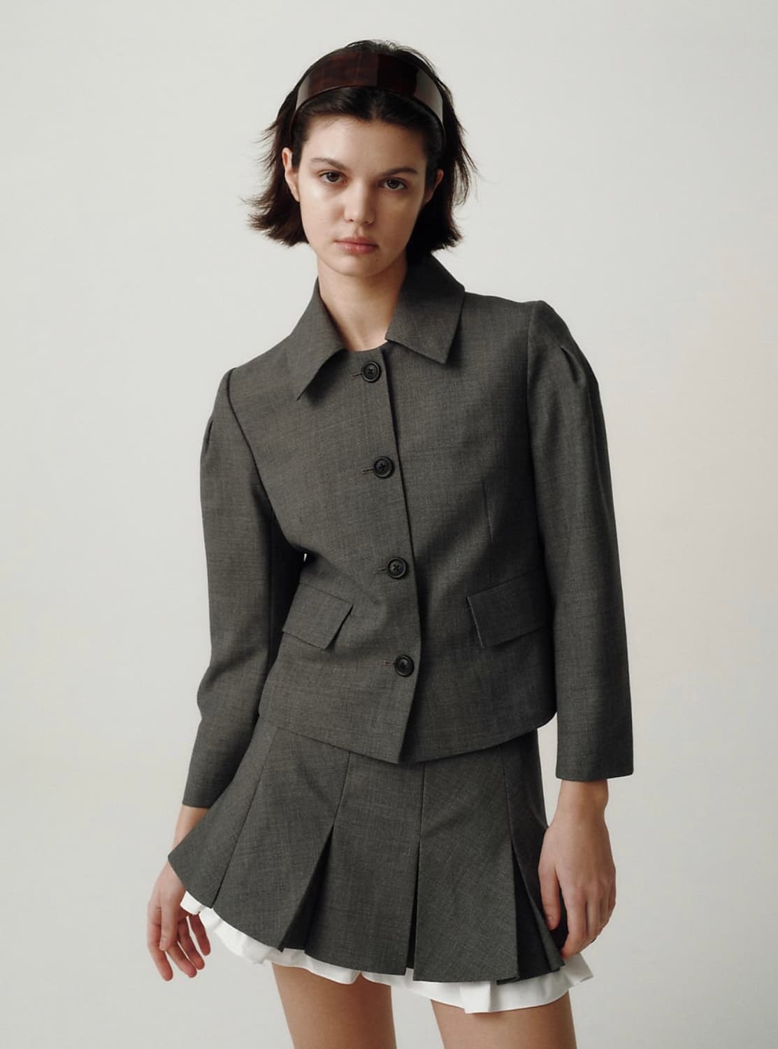 더바넷 플리츠 스커트 classic pleated mini skirt 상품이미지1