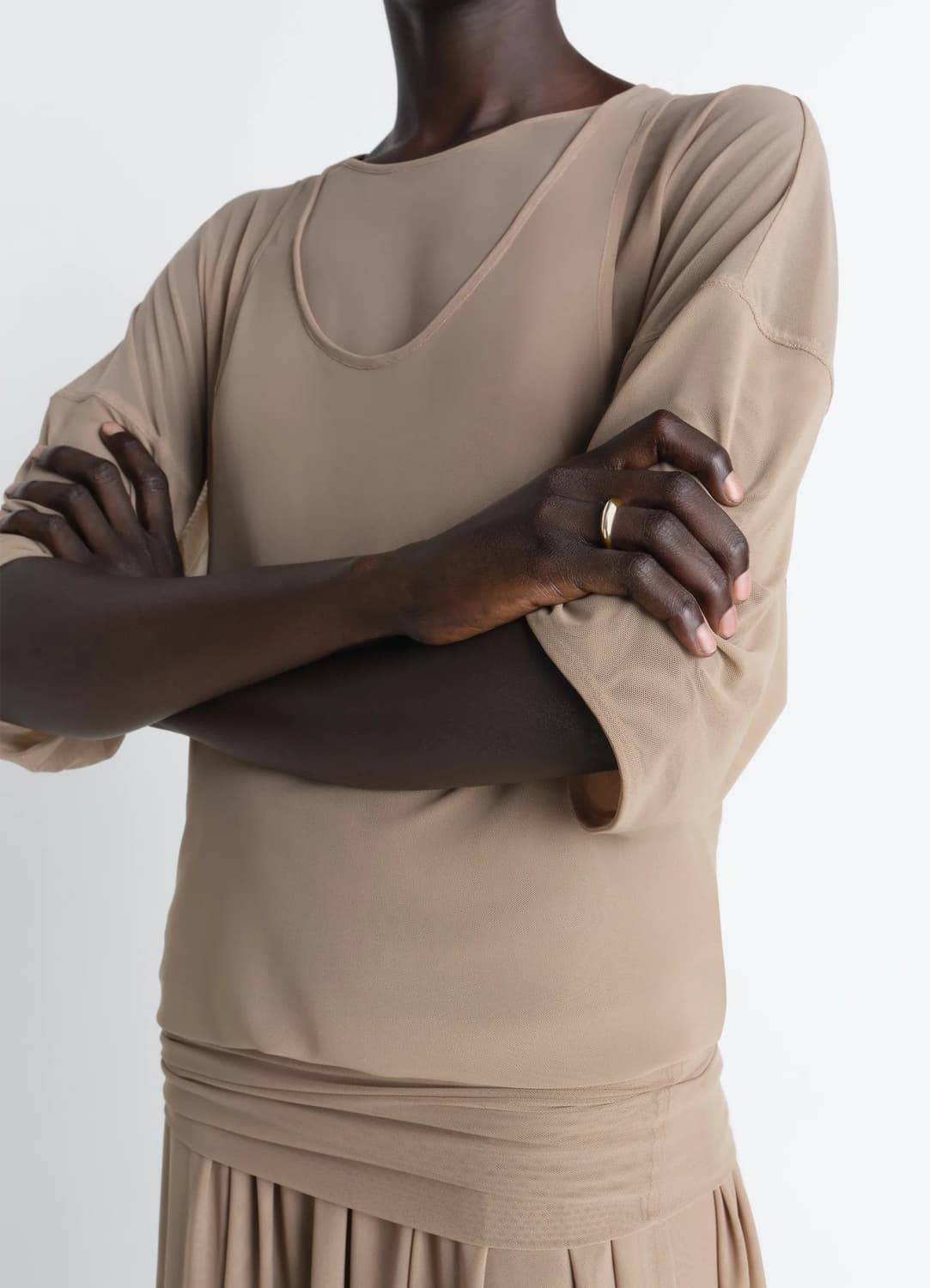 [50,52,54]르메르 26ss 드롭 반지/라이트 골드 상품이미지2