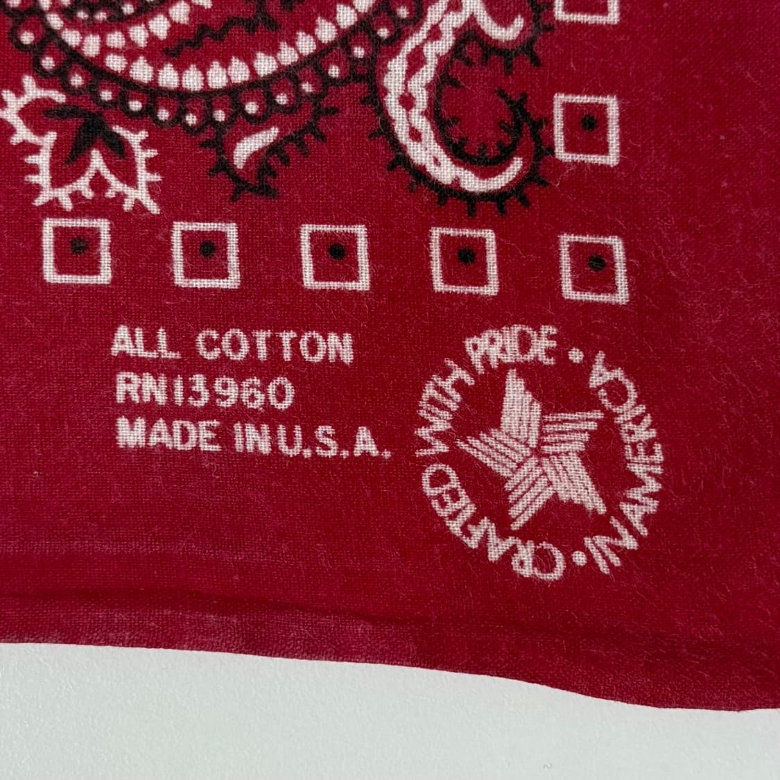 80-90s 레드 페이즐리 반다나 상품이미지2