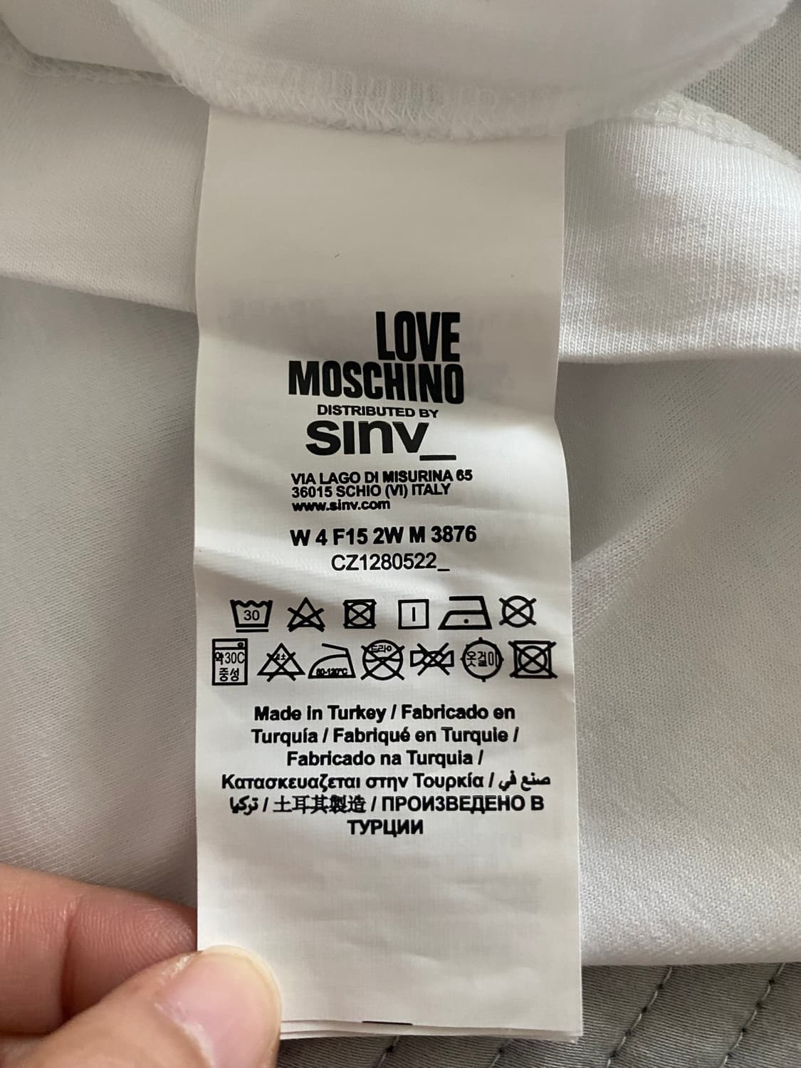 LOVE MOSCHINO 파인웨더 그래픽 반팔티셔츠(40) 상품이미지8
