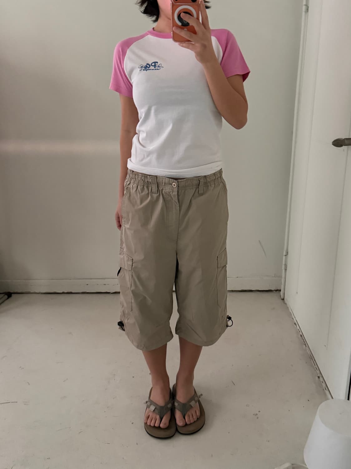 일본빈티지 레글런 더블 프린팅 숏반팔 상품이미지2